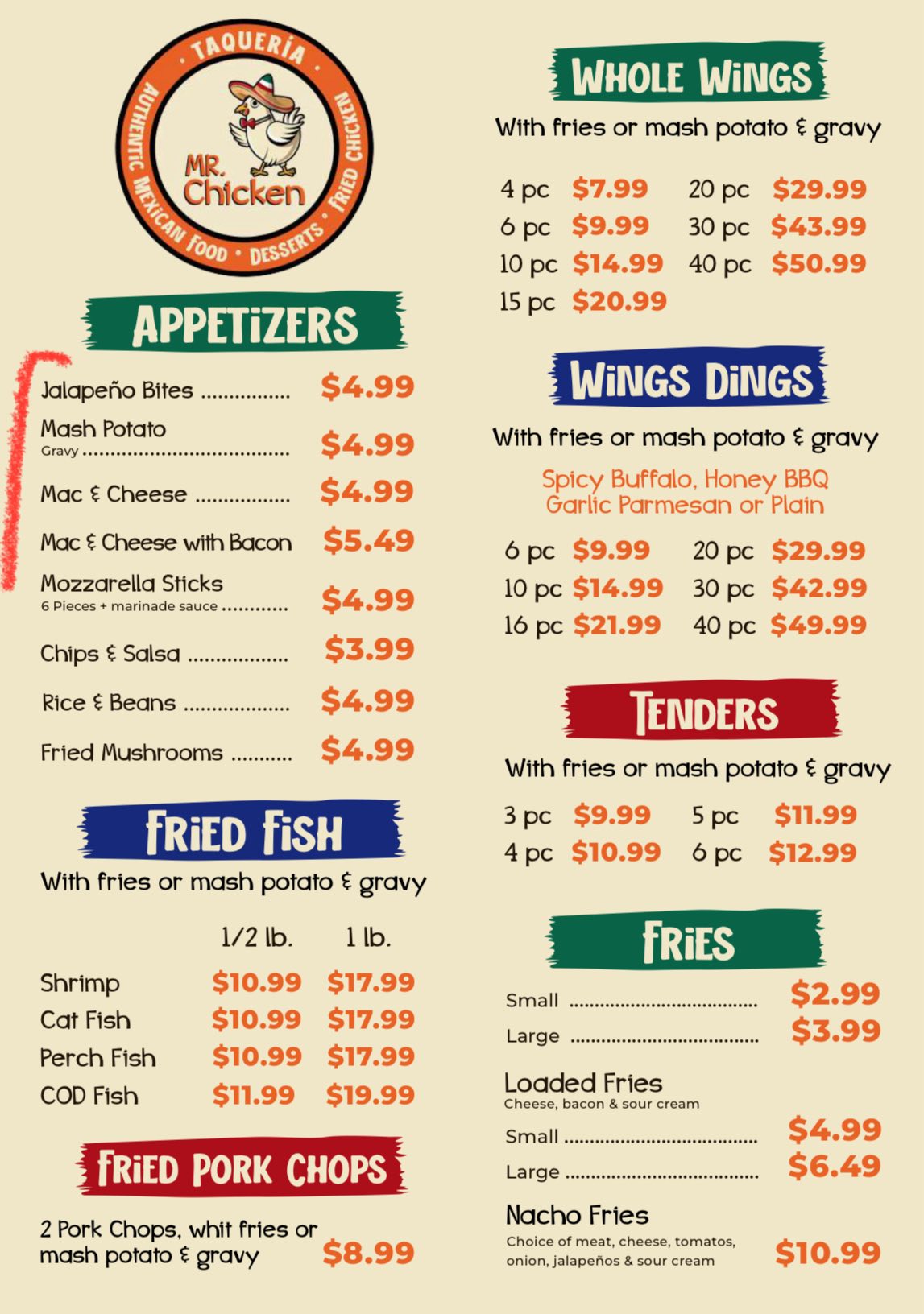 Taqueria Mr. Chicken 1142 Burton St SE, Grand Rapids