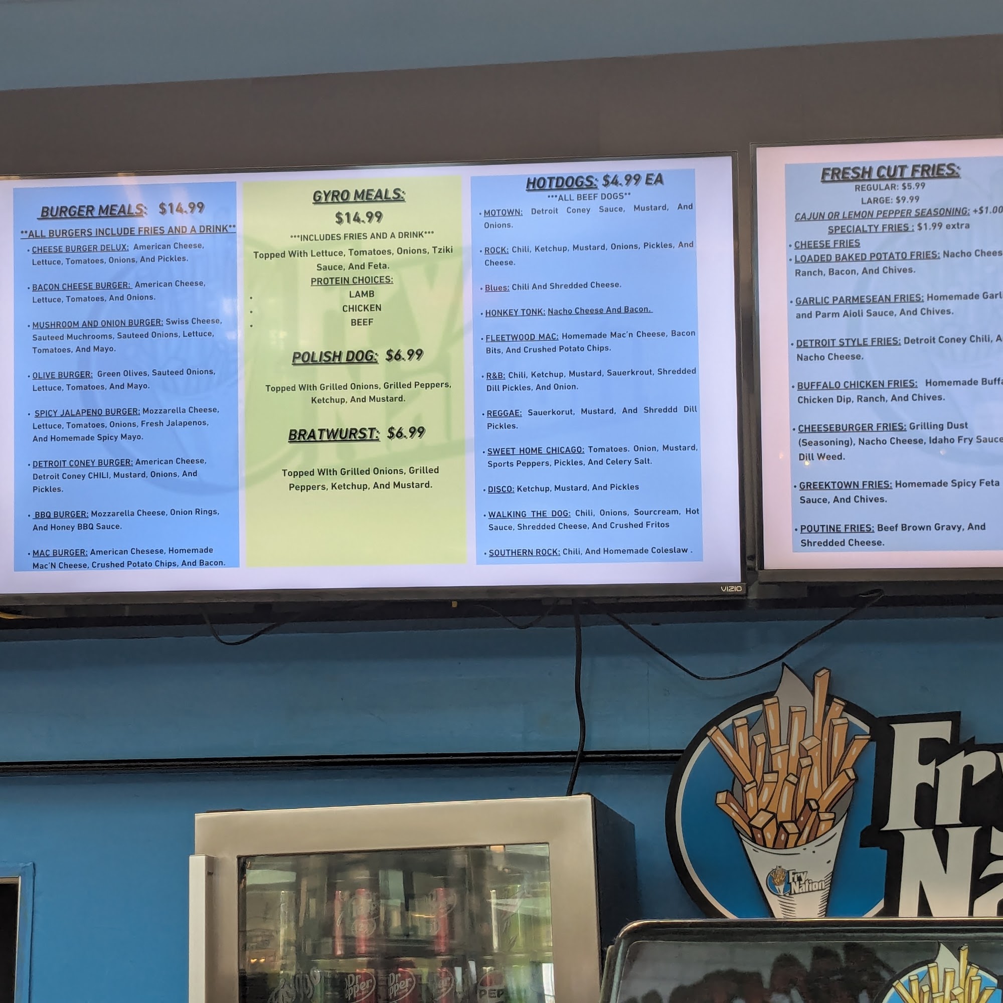Fry Nation Menu