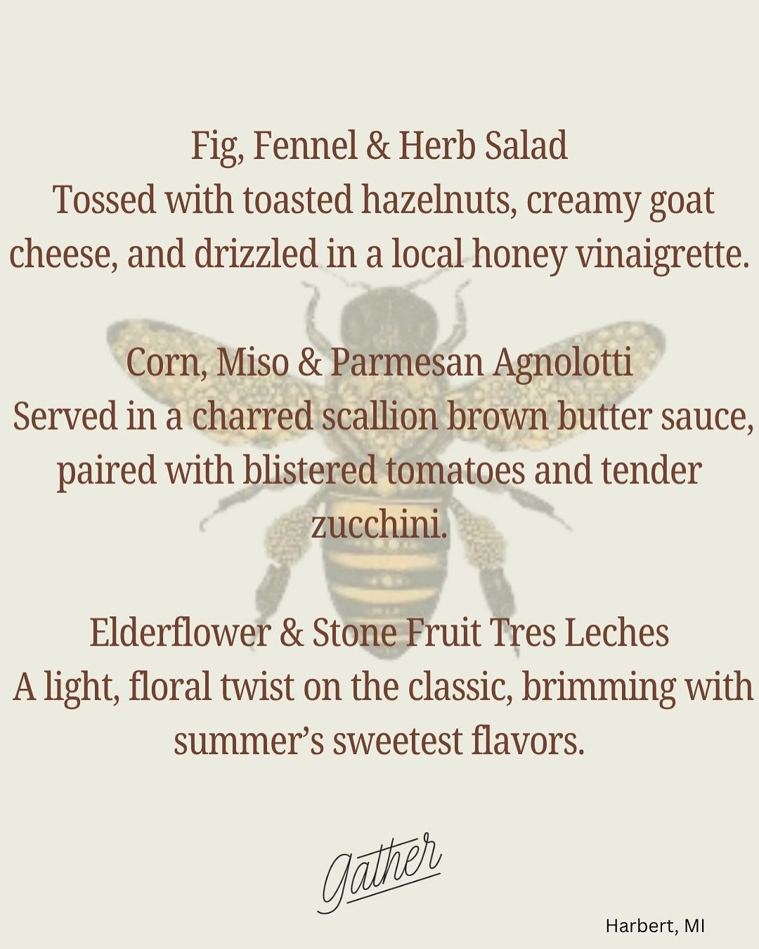 Gather Menu