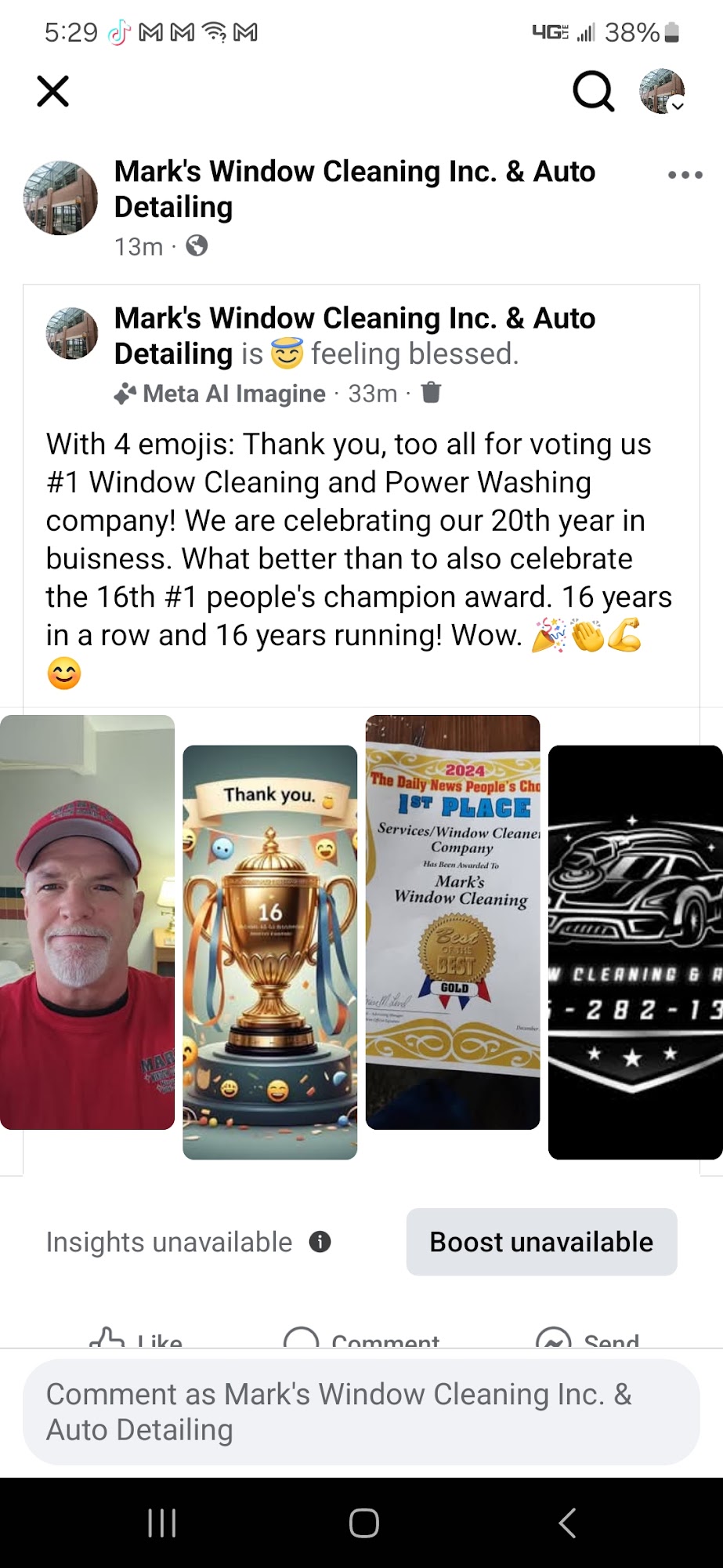 Mark's Window Cleaning Inc & Auto Detailing