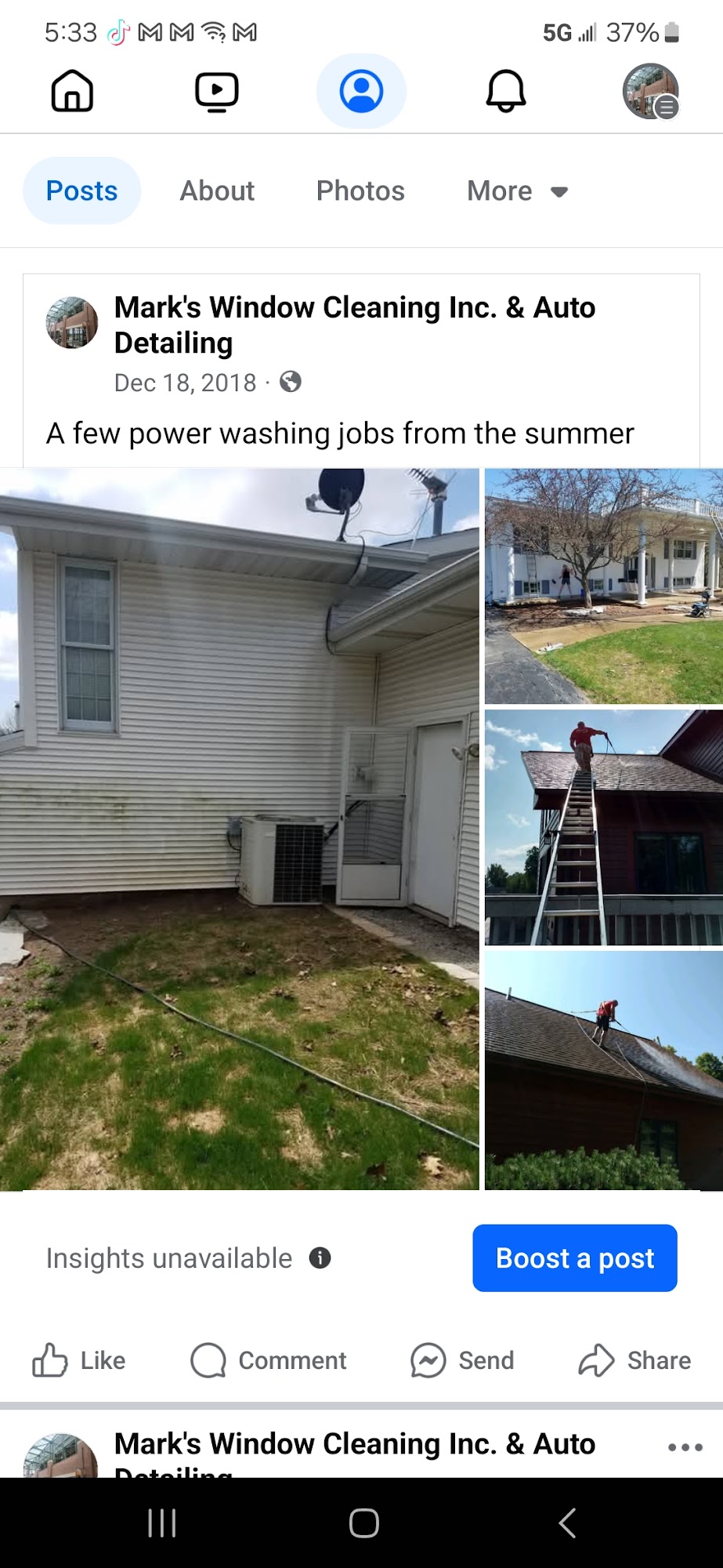 Mark's Window Cleaning Inc & Auto Detailing