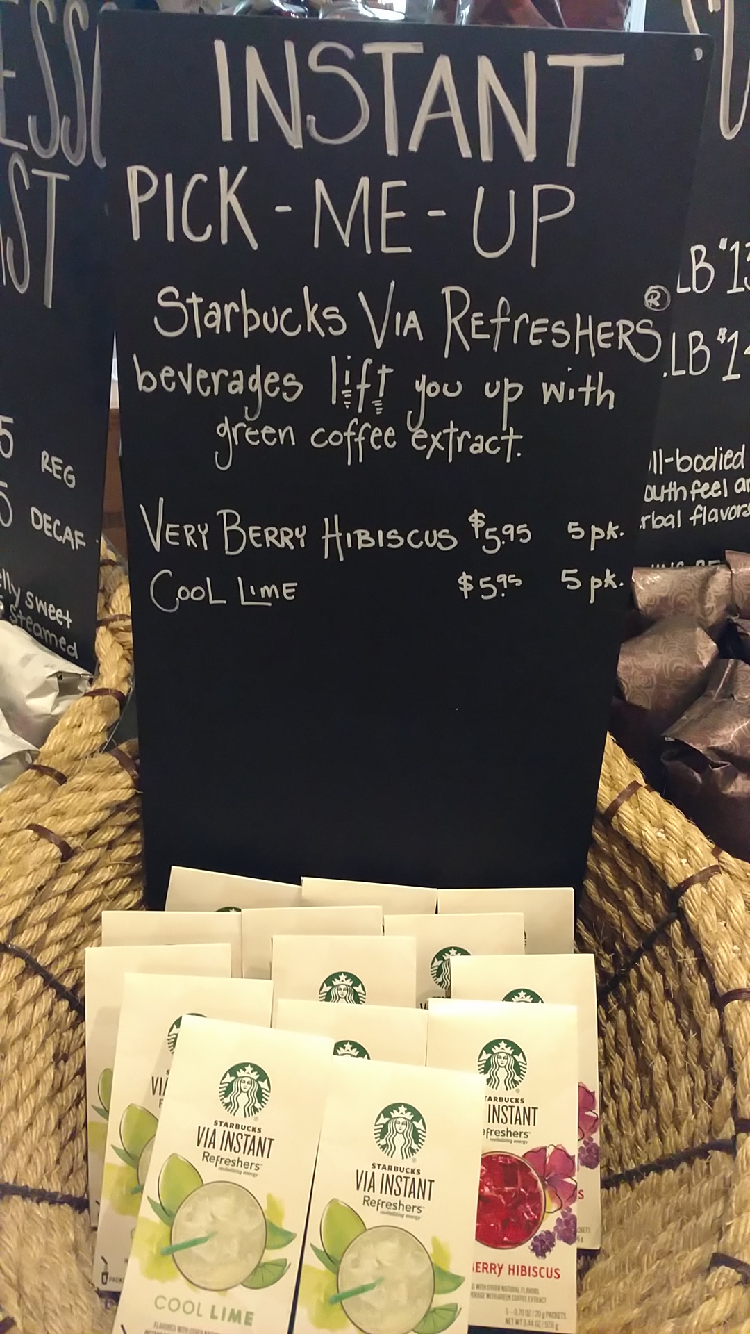 Starbucks Menu