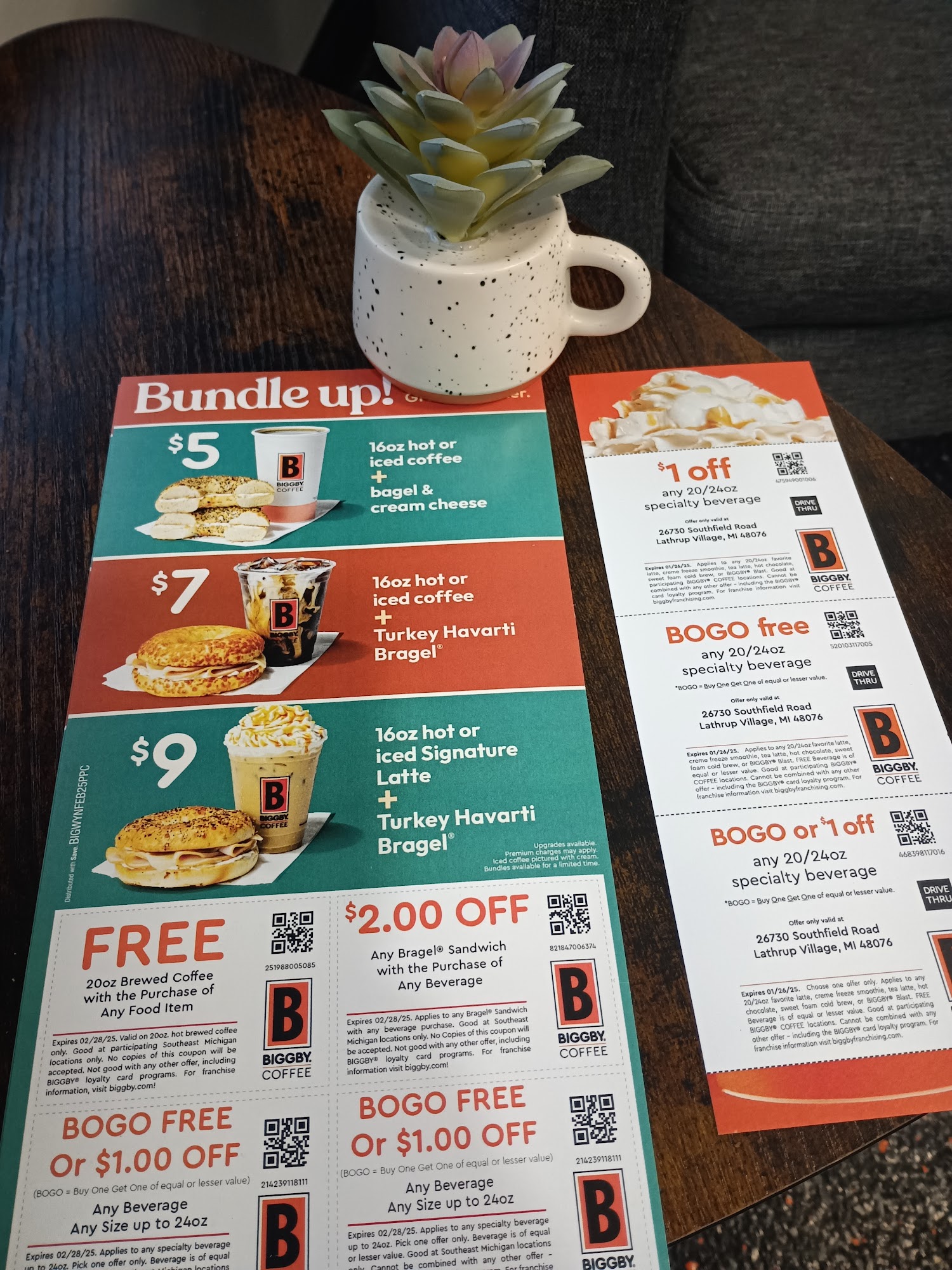 BIGGBY COFFEE Menu