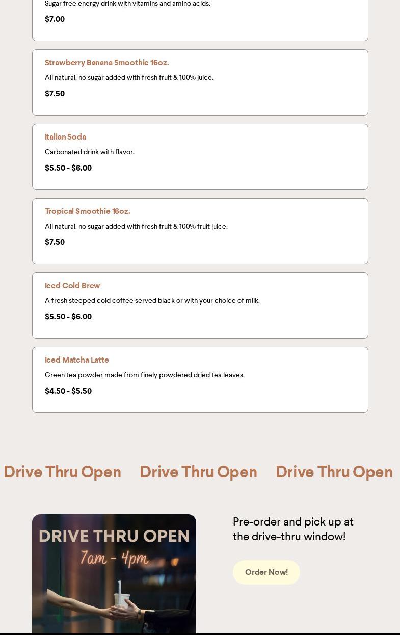 Evers & Ollie - Linden Menu