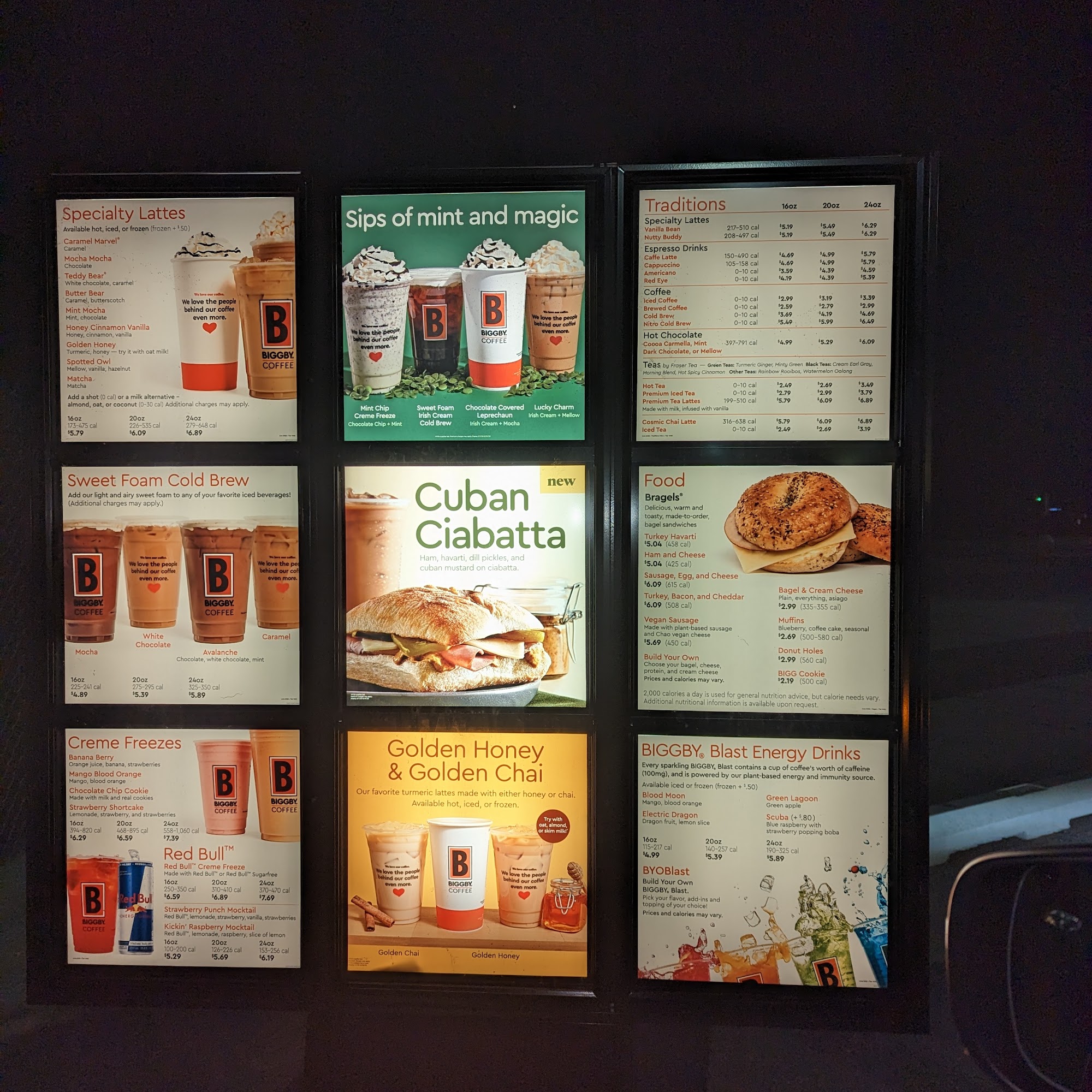 Biggby Coffee Menu