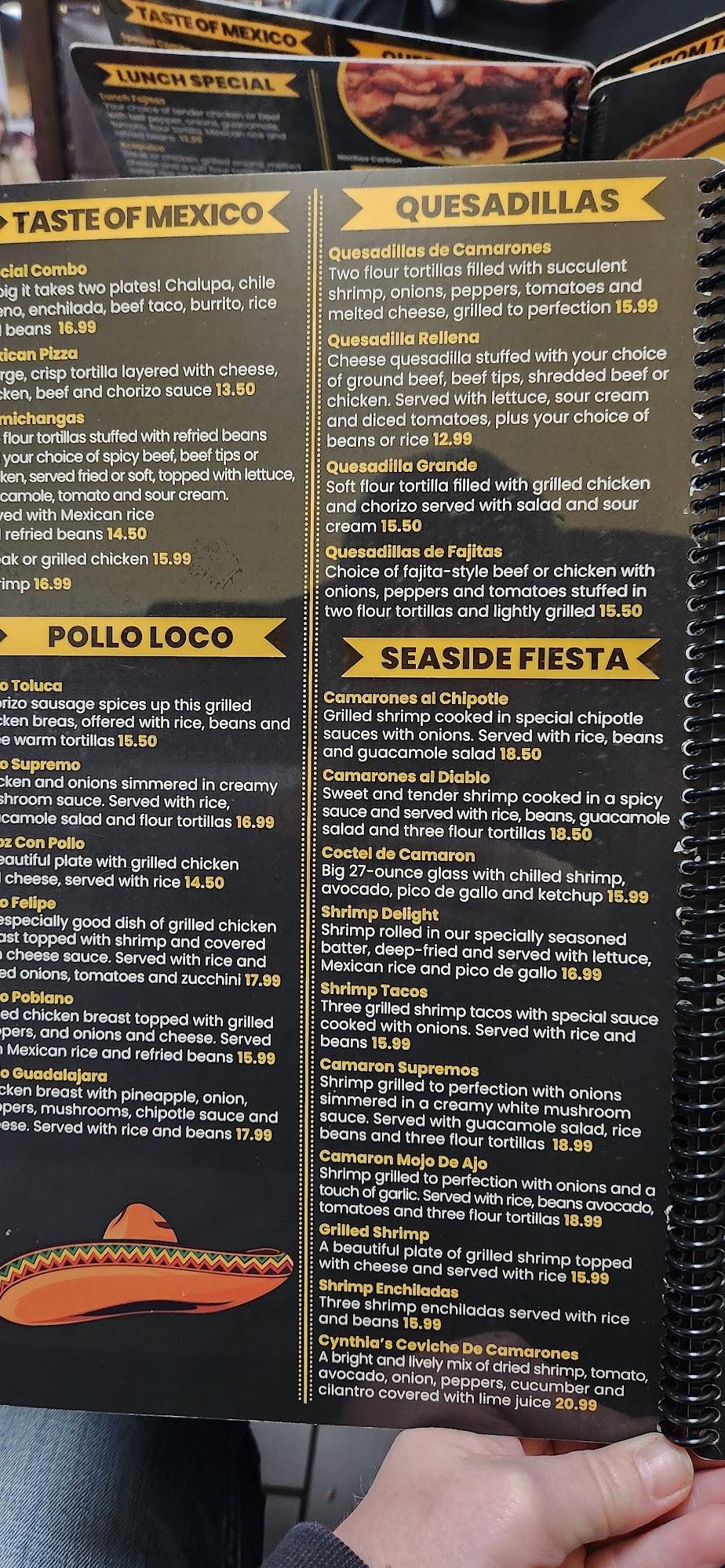 Don Felipe #4 Millington Menu