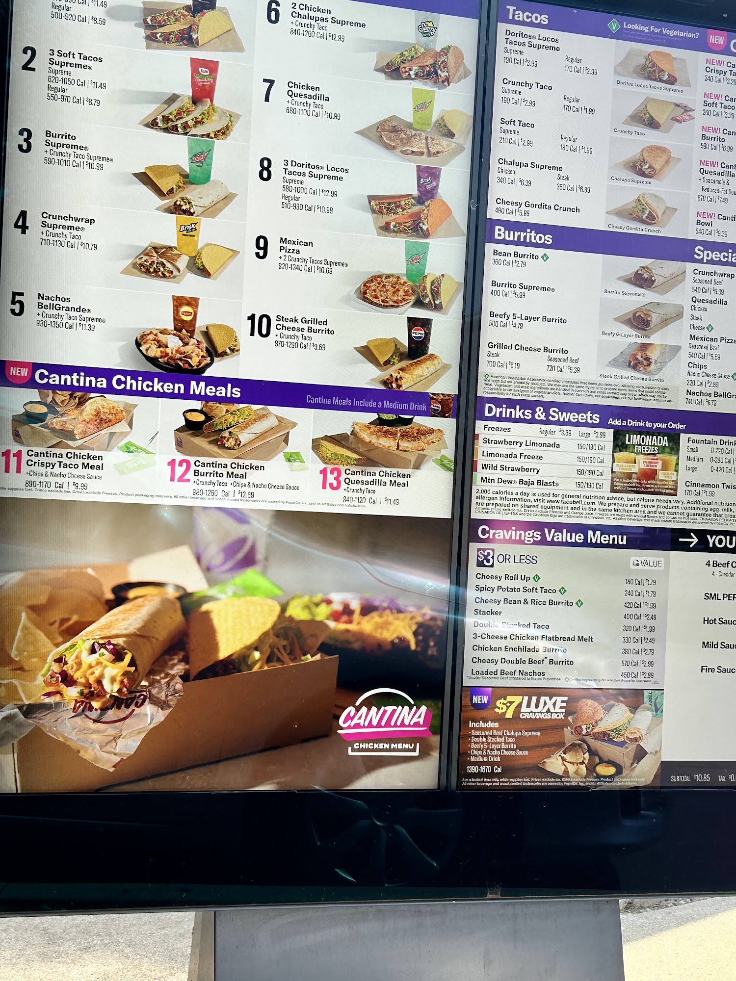 Taco Bell Menu