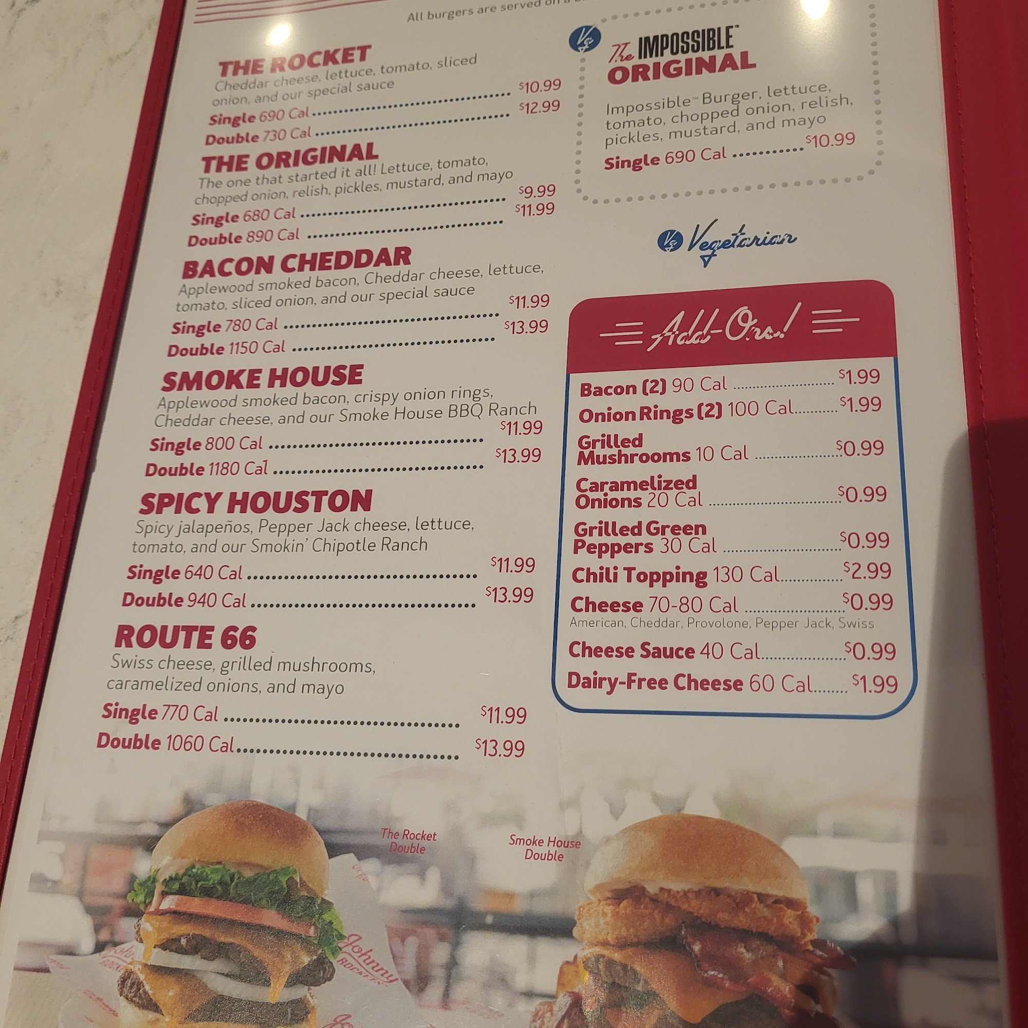 Johnny Rockets Menu