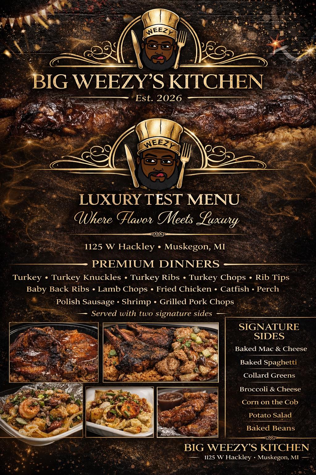 Big Weezy’s kitchen Menu