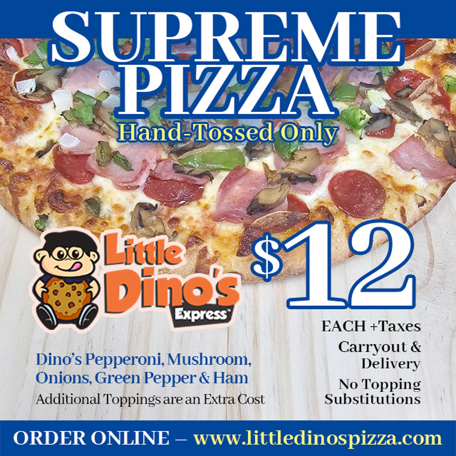 Little Dino's Pizza Menu
