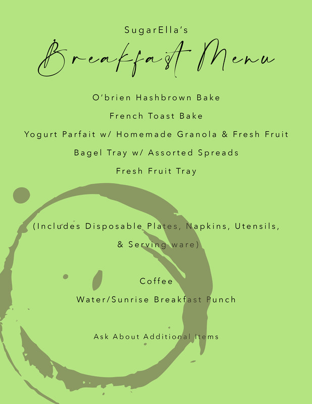 SugarElla’s Catering Menu