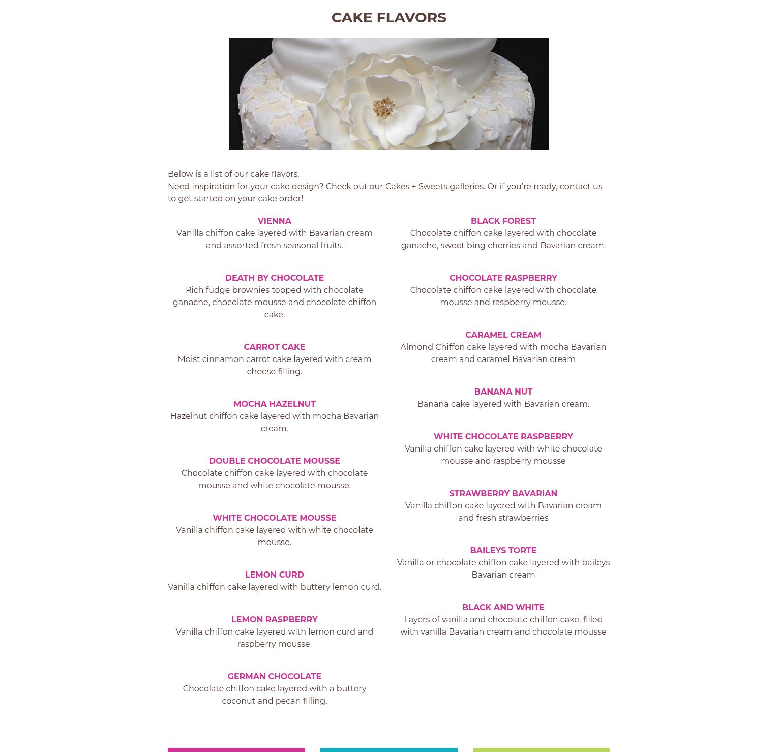 Patisserie Parmentier Menu