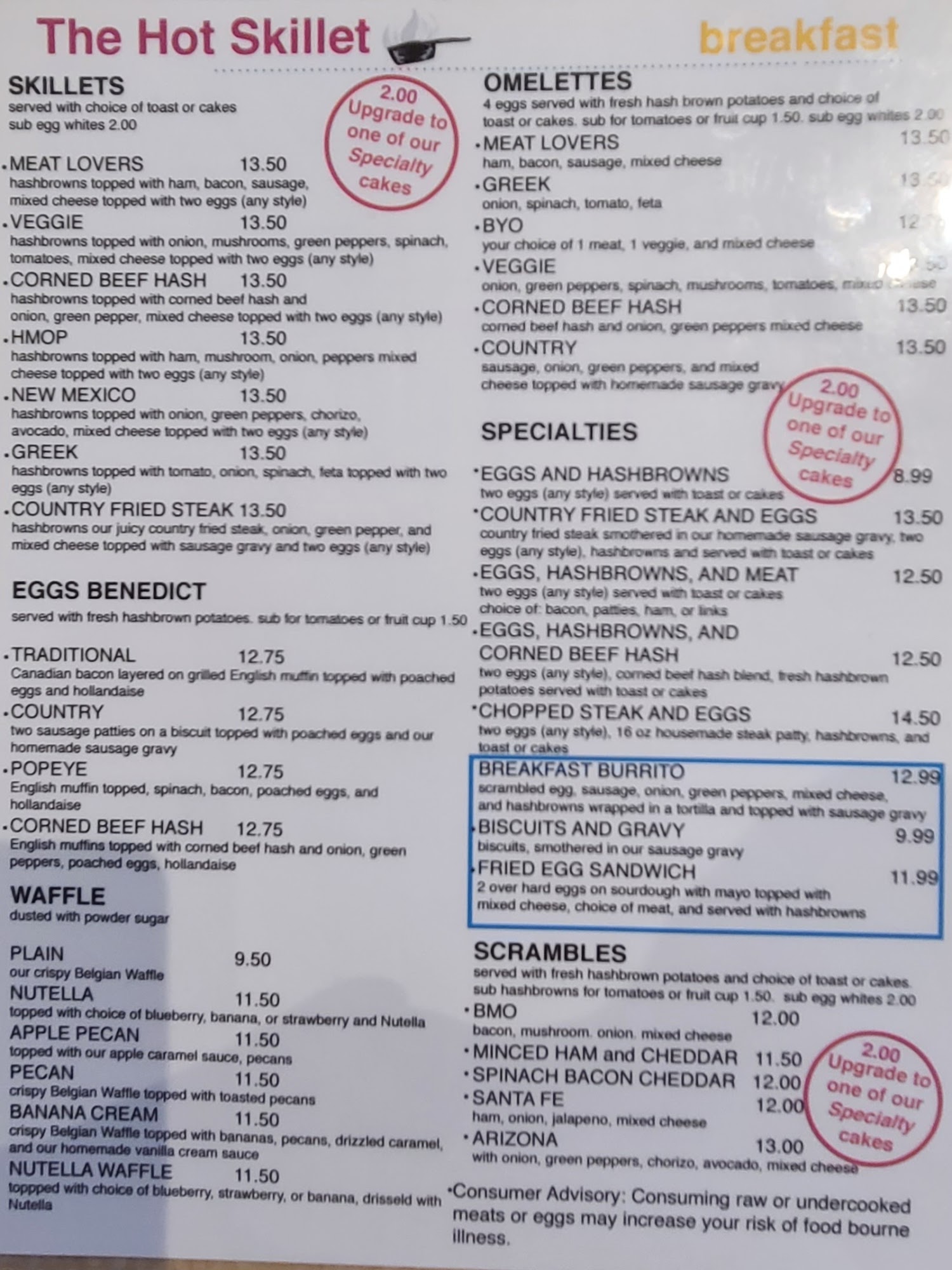 The Hot Skillet 237 E Michigan Ave, Paw Paw, MI 49079