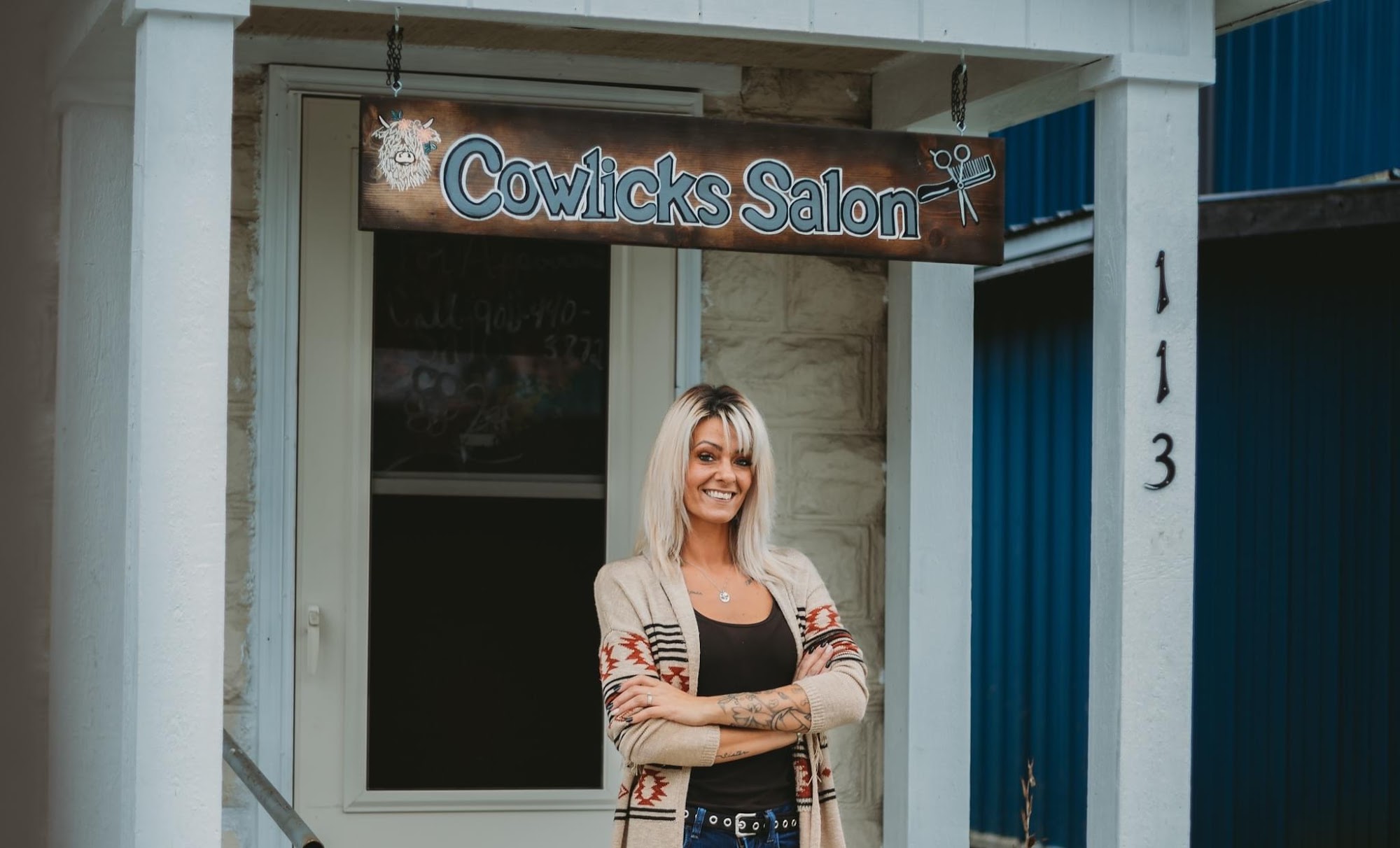 Cowlicks Salon llc 113 S Robinson St, Perrinton Michigan 48871