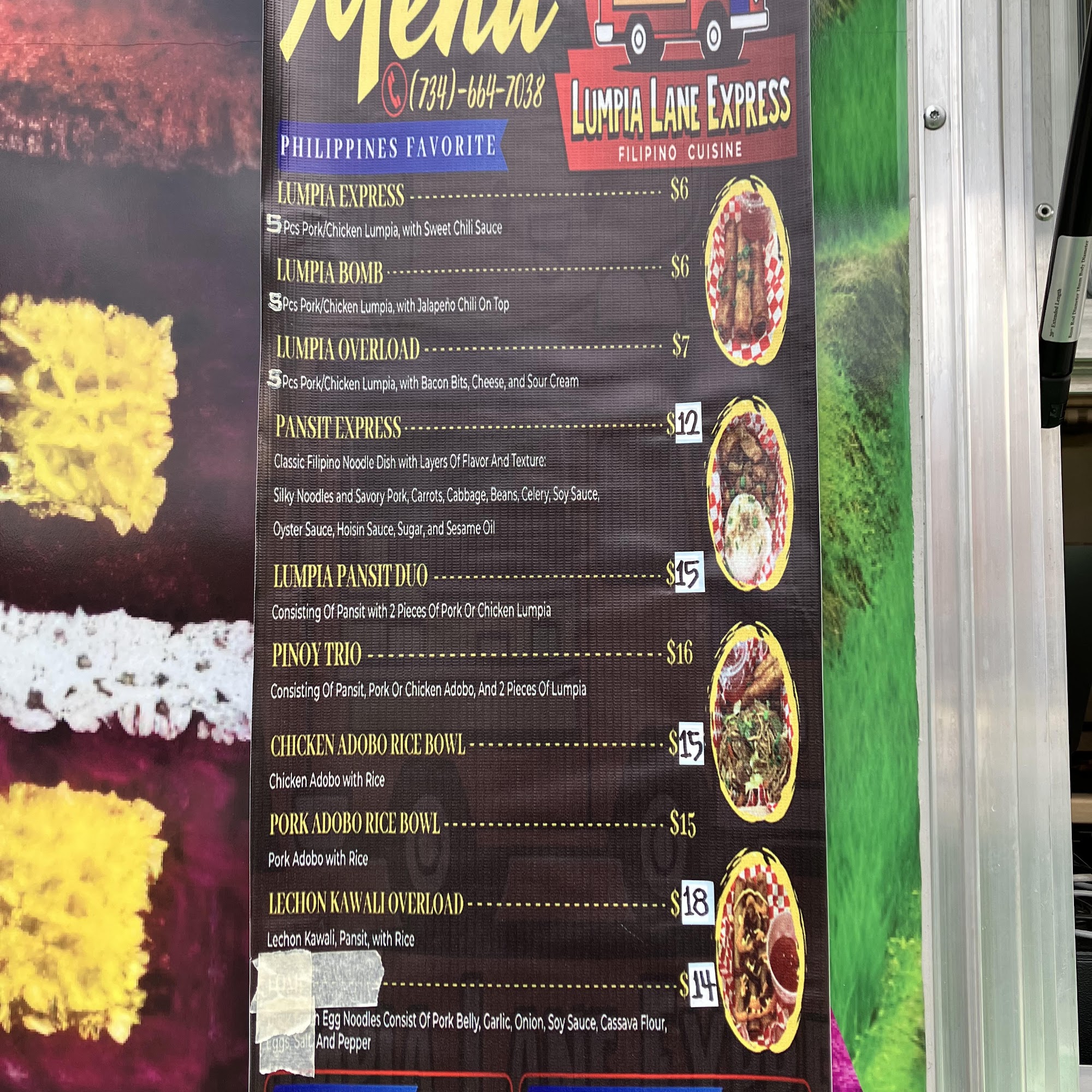 Lumpia Lane Express Menu
