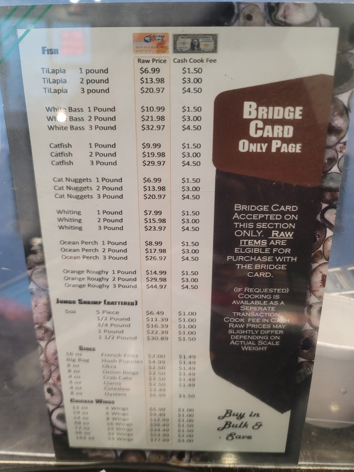 Fresh Fish House Menu