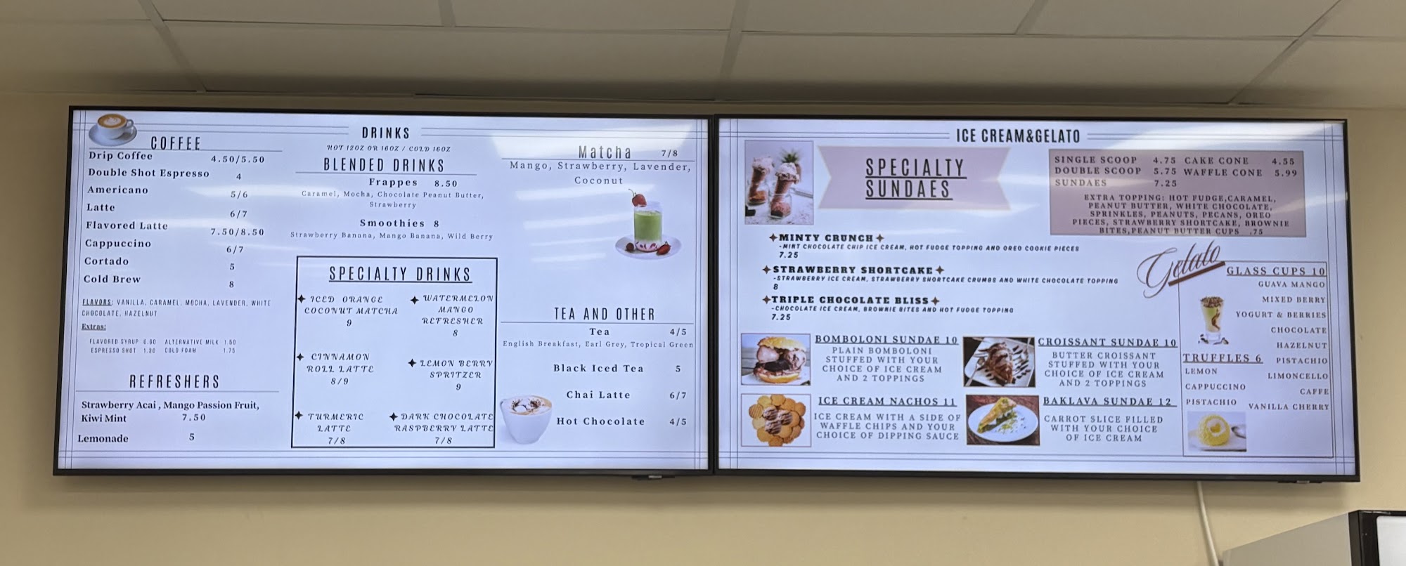 The Brew Coffee Shop Menu