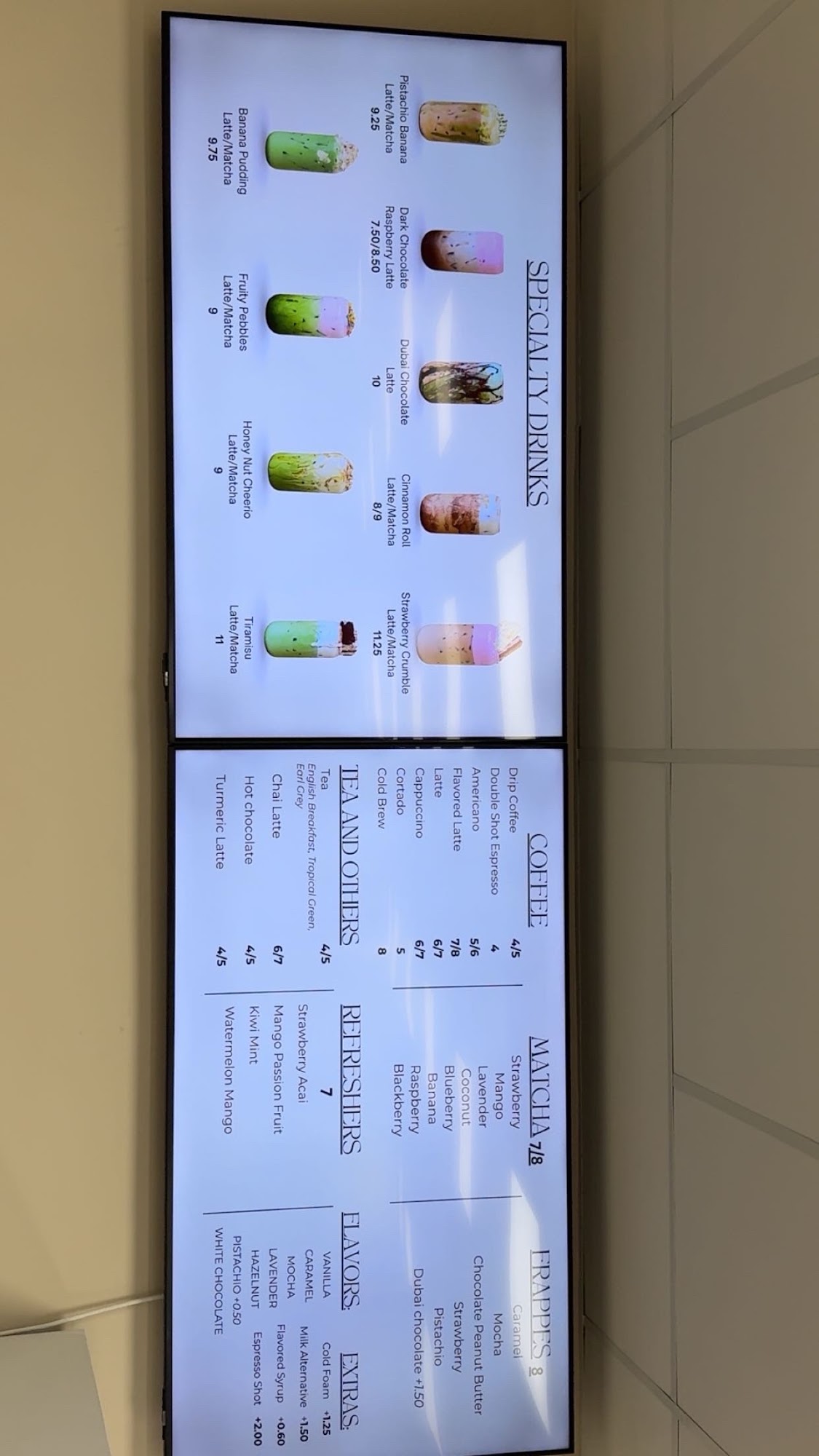 The Brew Coffee Shop Menu