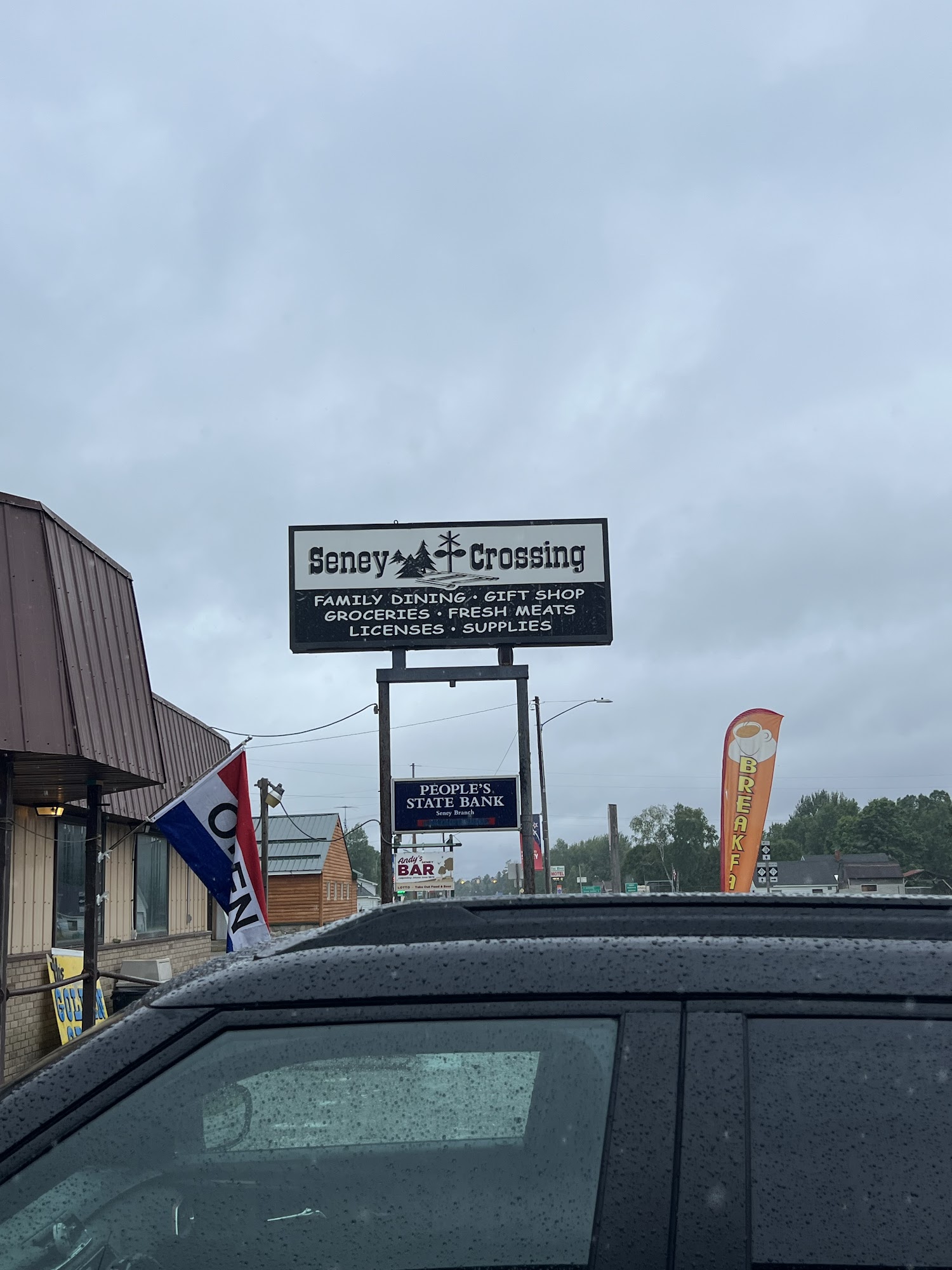 Seney Crossing Diner - Storage - Cabin Rental Menu