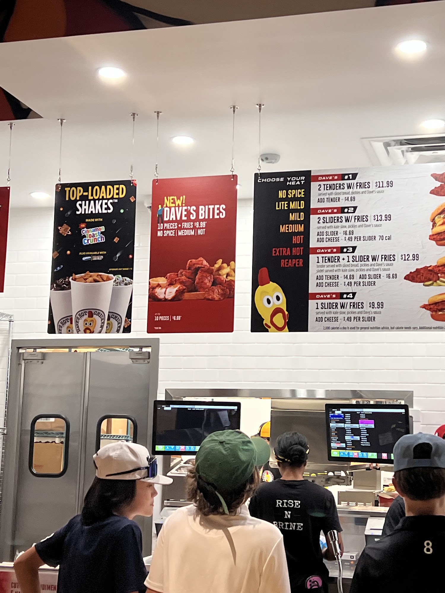 Dave's Hot Chicken Menu