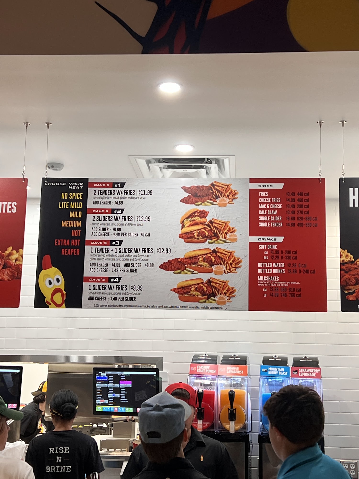 Dave's Hot Chicken Menu