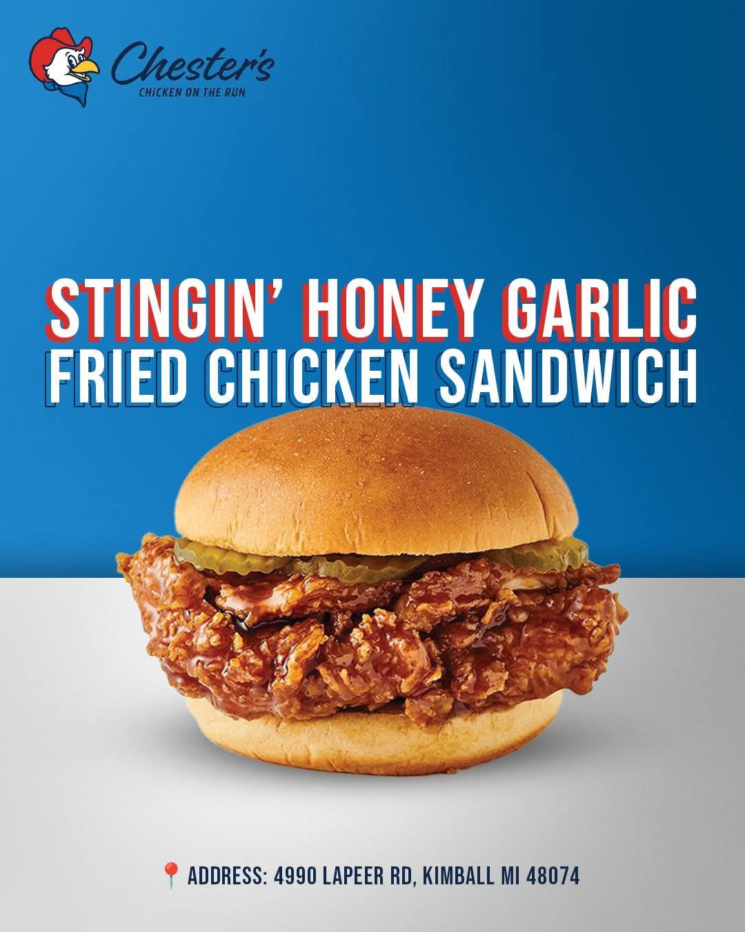 Chester's Chicken Menu