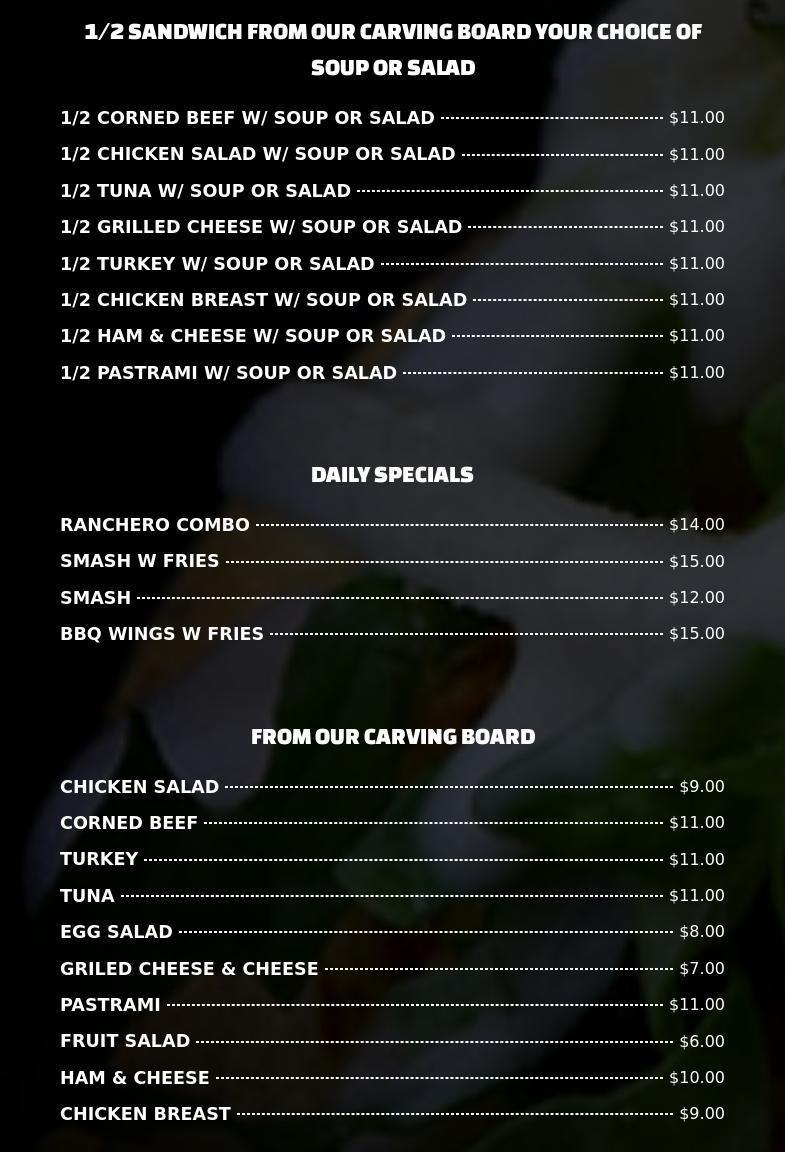 Gateway Deli & Catering Menu