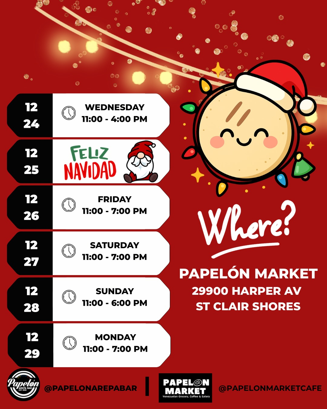 Papelon Arepa Bar St. Clair Shores