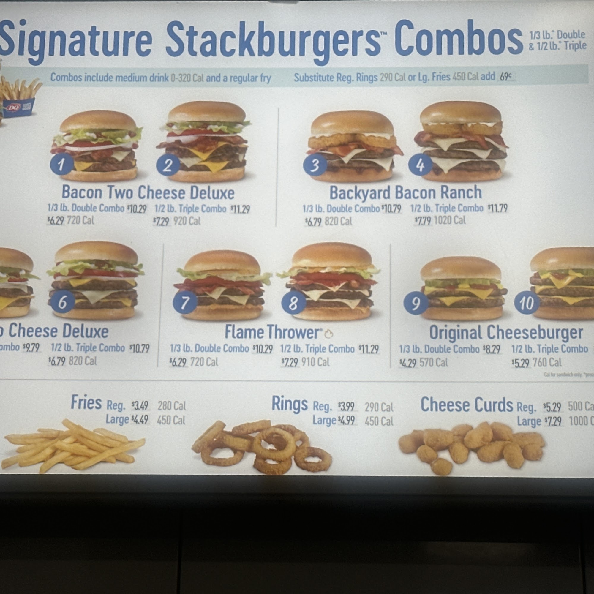 Dairy Queen Grill and Chill Menu