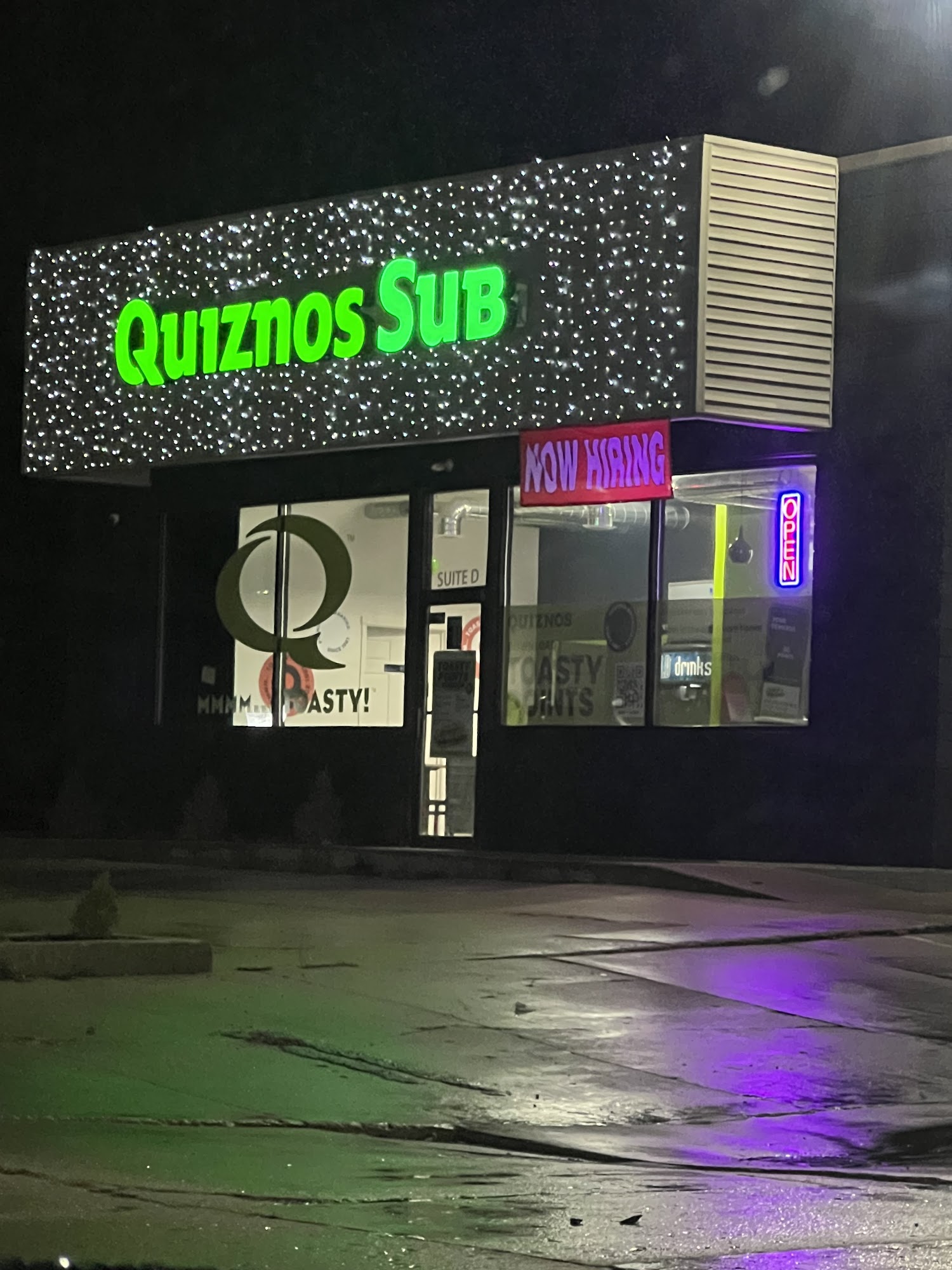 Quiznos Menu