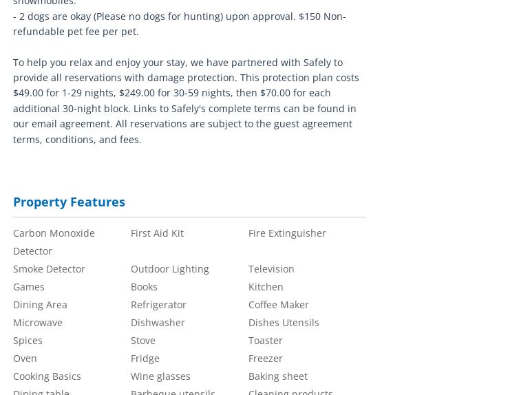 Fiebing's Four Seasons Retreat Menu