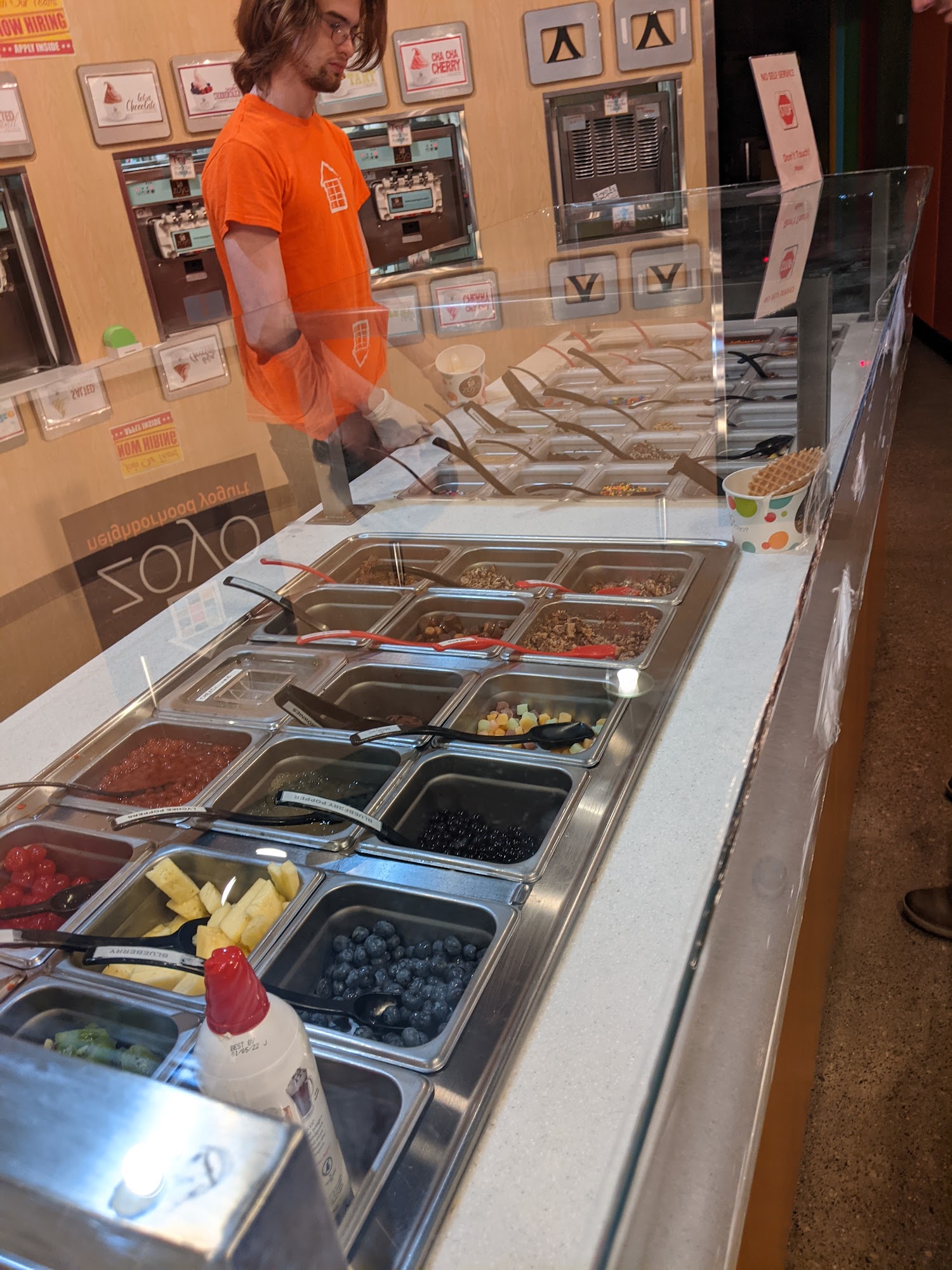 Zoyo Frozen Yogurt Troy Menu