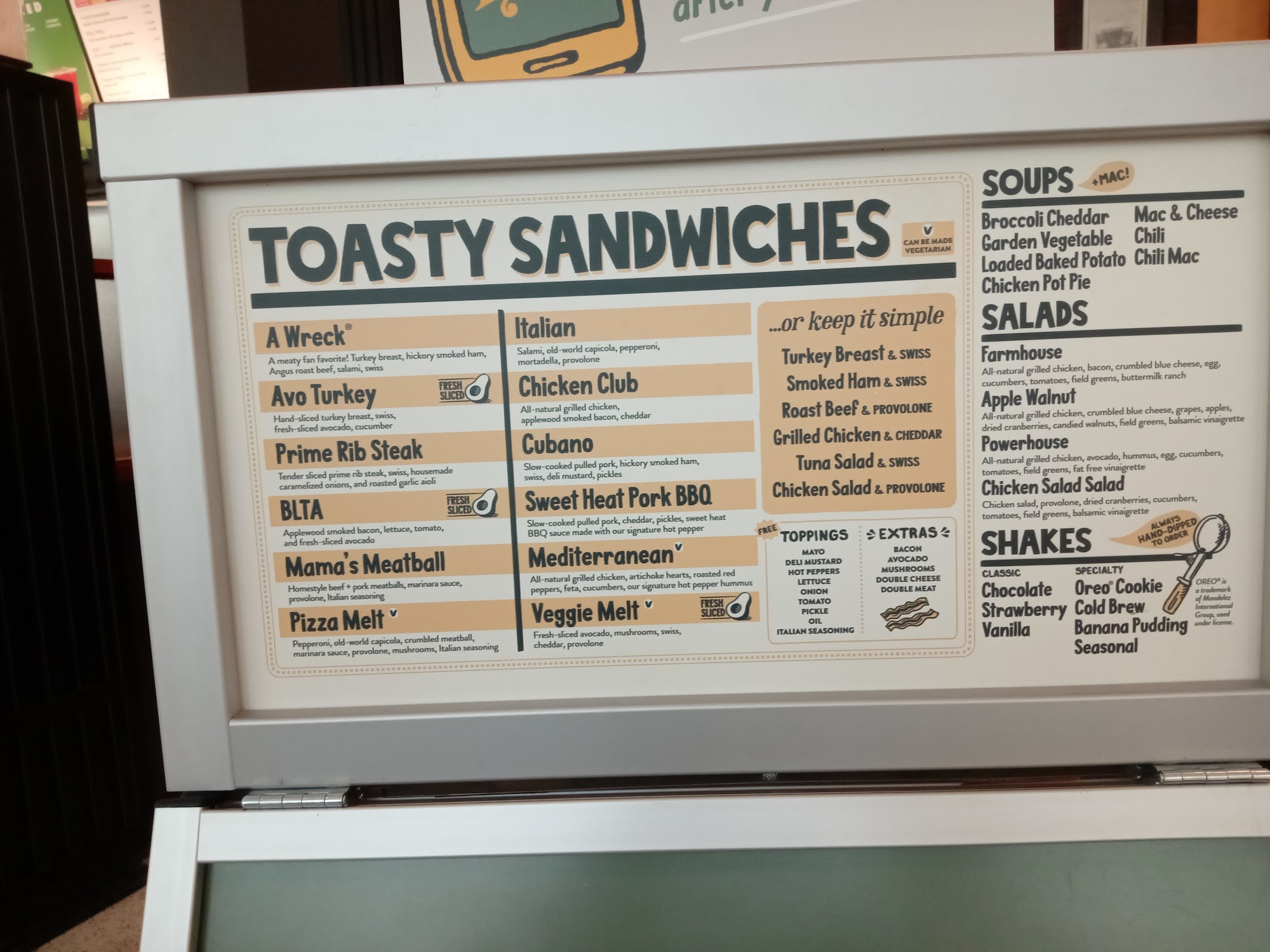 Potbelly Menu