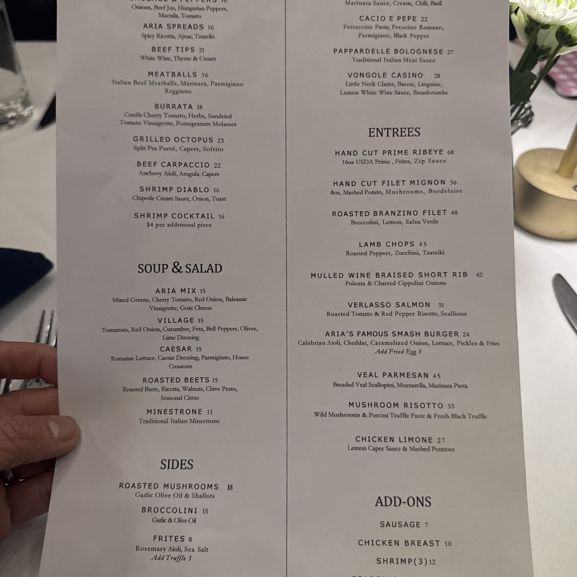 Aria Restaurant West Bloomfield