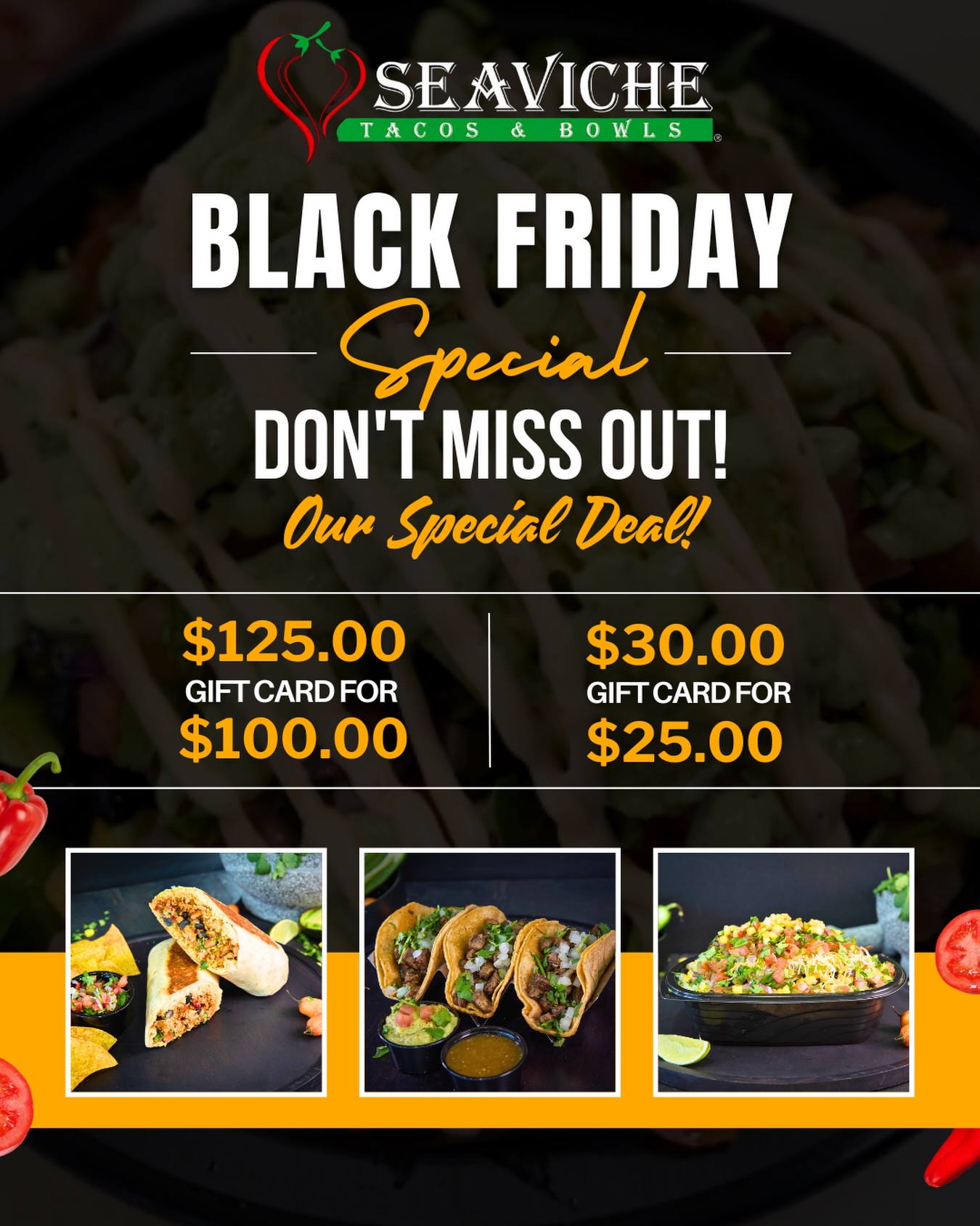 Seaviche Tacos & Bowls Menu