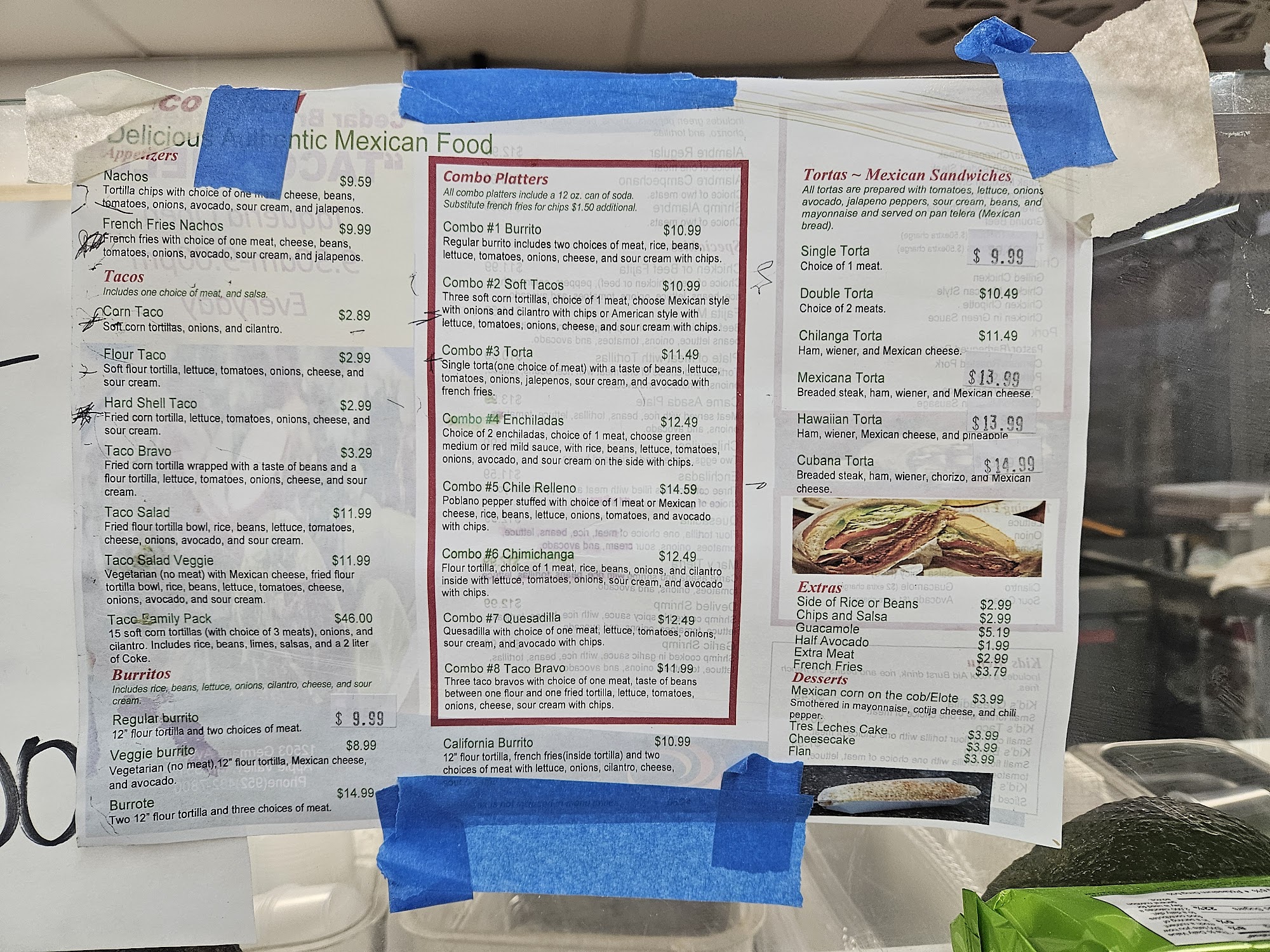 Cedar Brook Market Inc. & Taqueria Menu