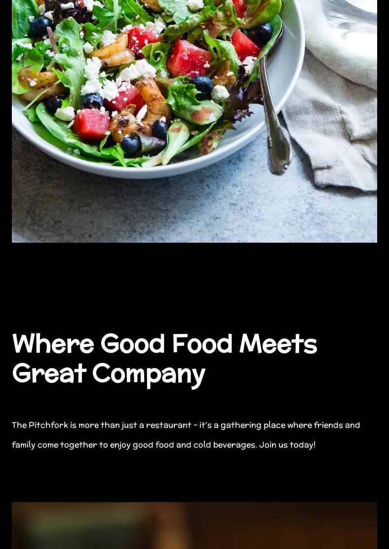 The Pitchfork Menu