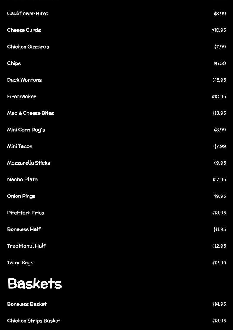 The Pitchfork Menu