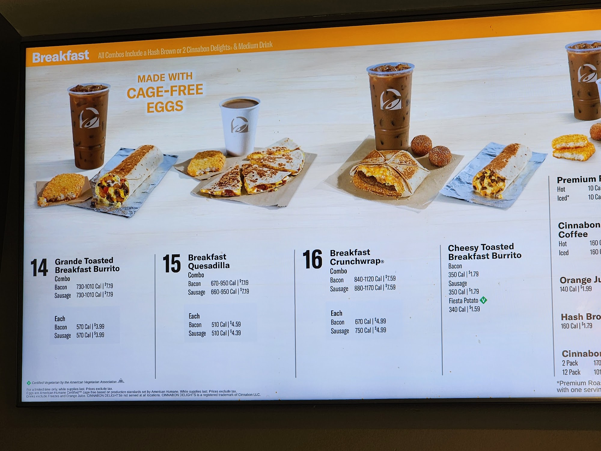 Taco Bell Menu