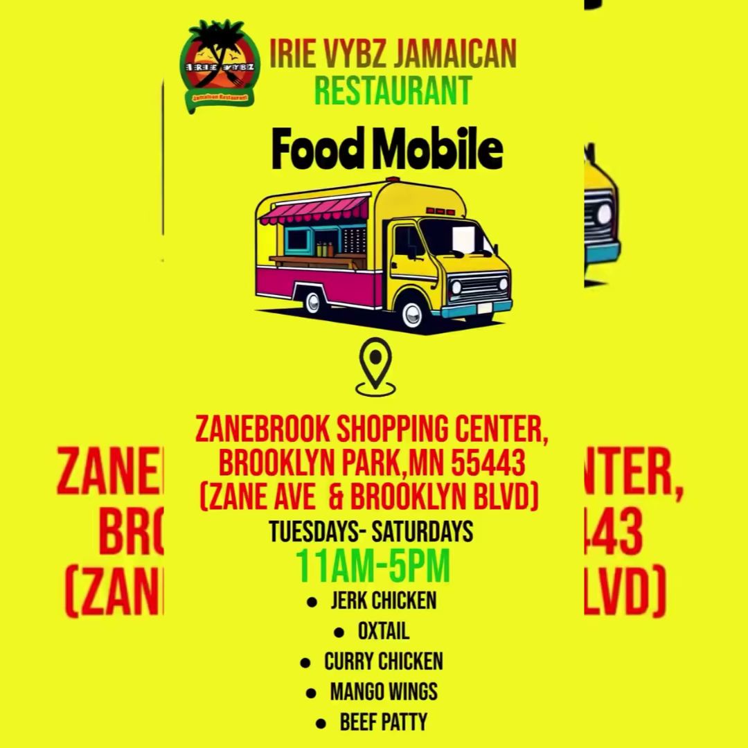 Irie Vybz Jamaican Food Truck Menu
