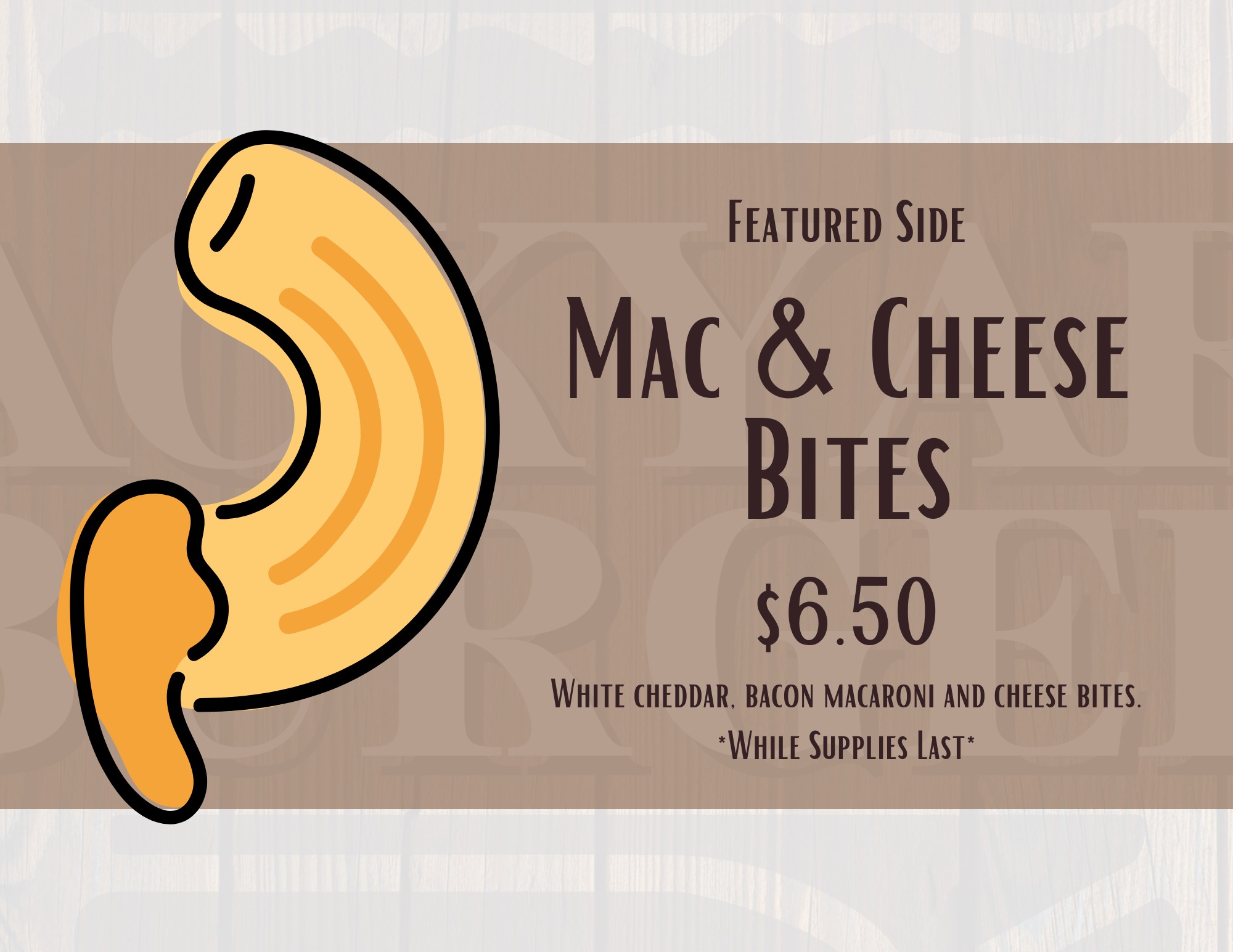 Backyard Burger Menu