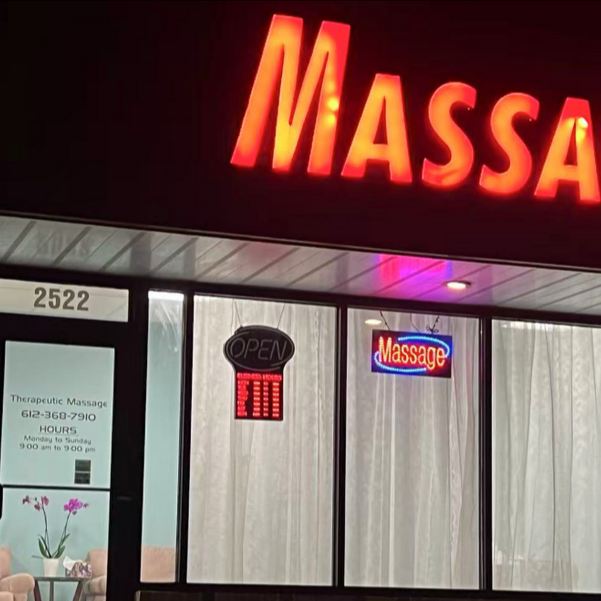 Sunshine massage 2522 Horizon Dr, Burnsville Minnesota 55337