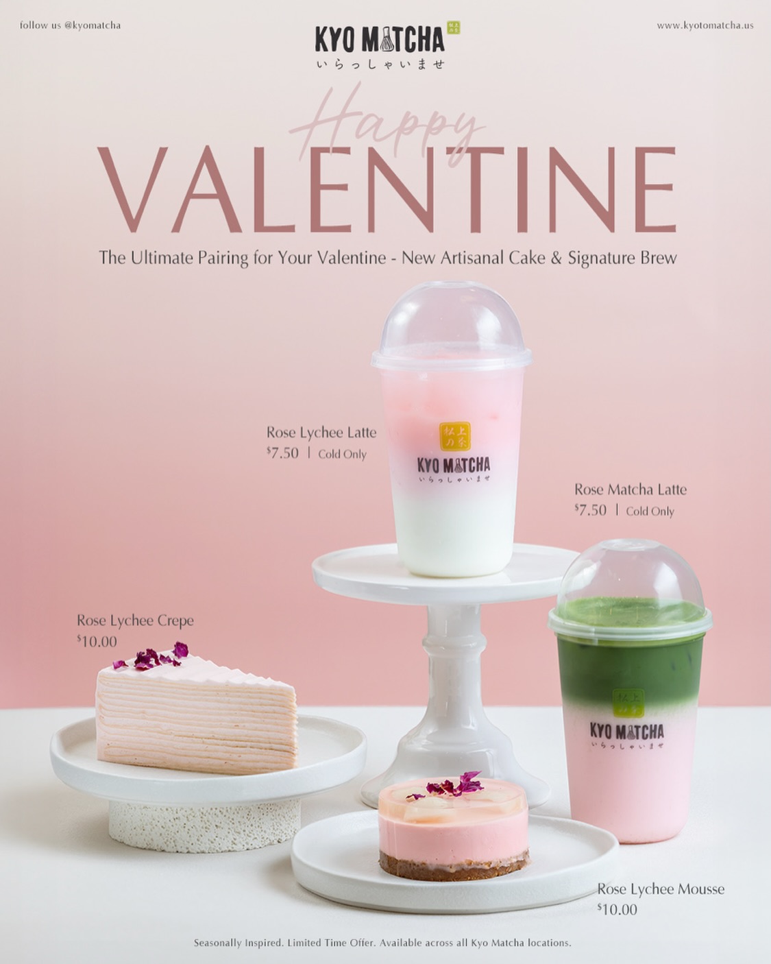 Kyo Matcha Menu