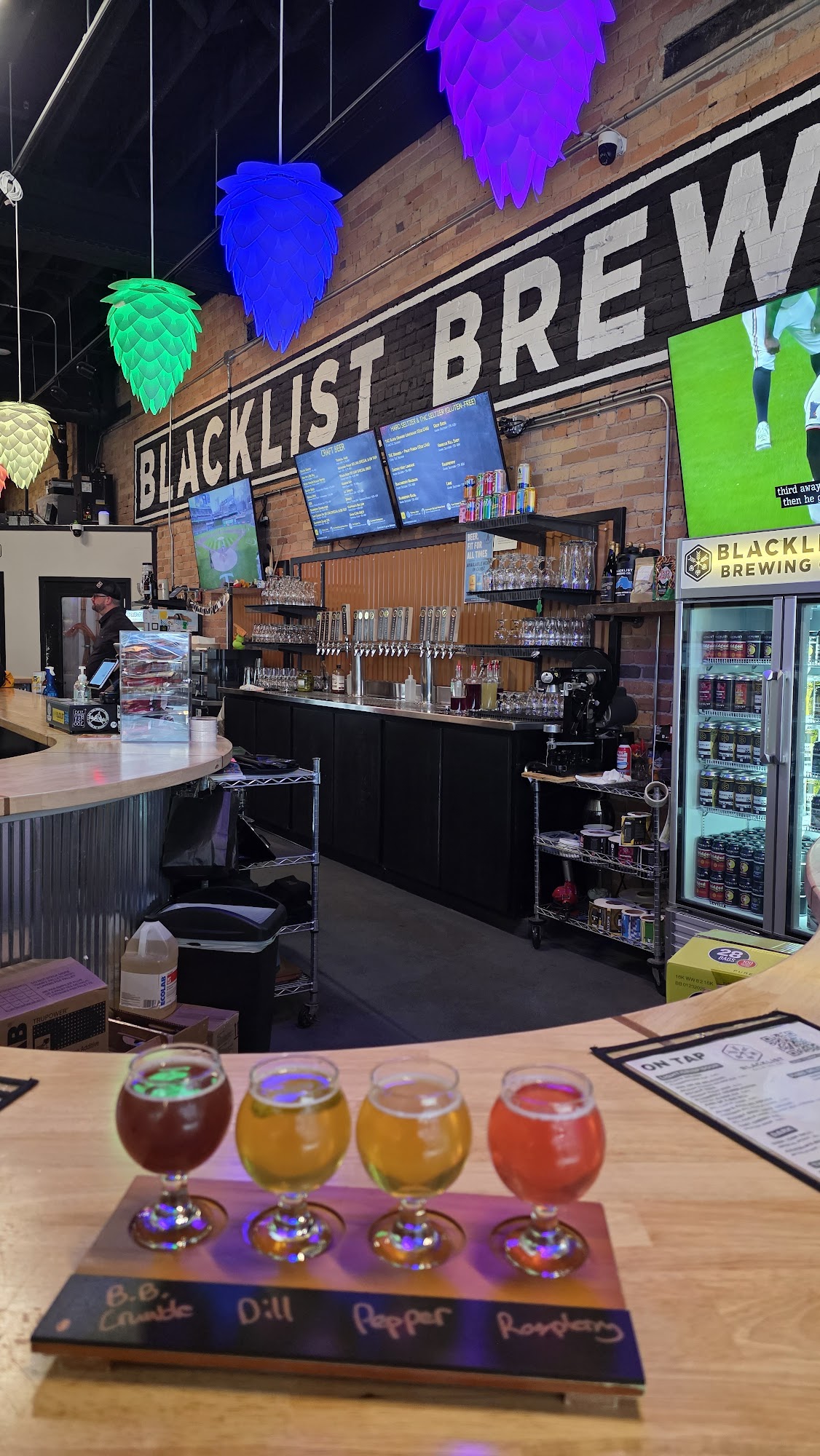 Blacklist Brewing Co. Menu