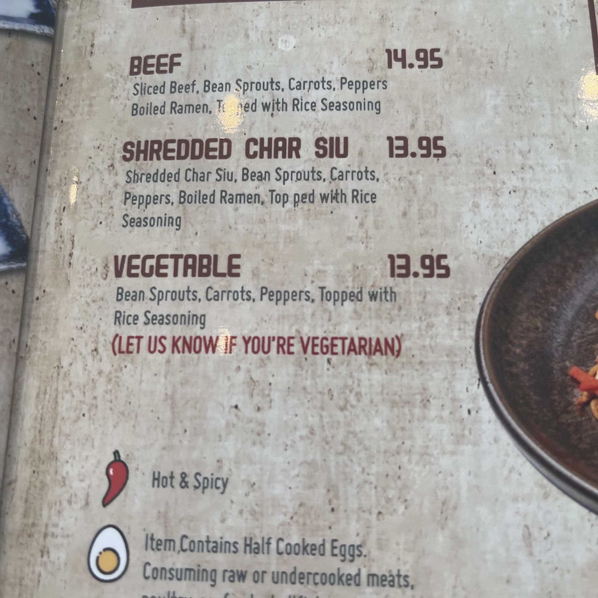 Ichiddo Ramen Eden Prairie Menu
