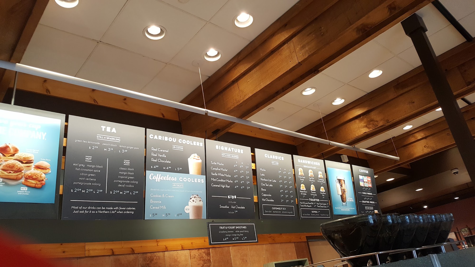 Caribou Coffee Menu