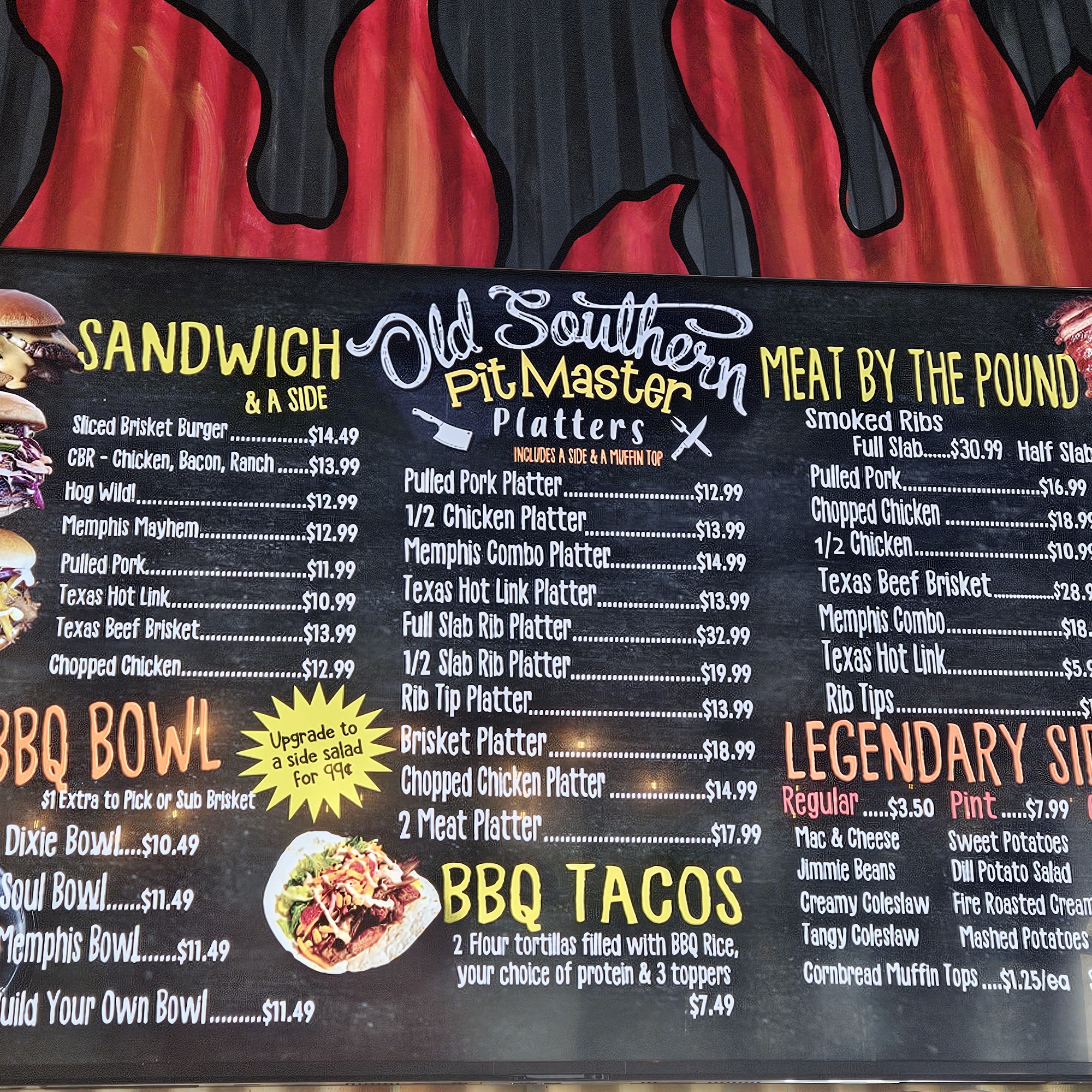 Old Southern BBQ Excelsior Menu