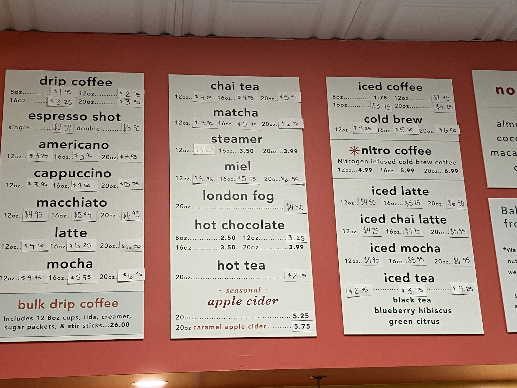 Good Day Coffee Menu