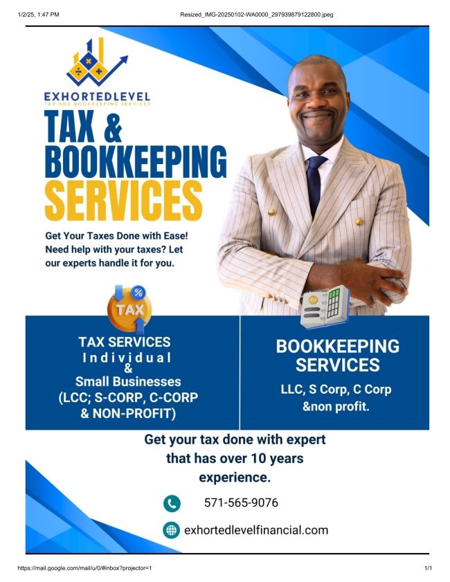 Exhorted Level Tax and Bookkeeping Services