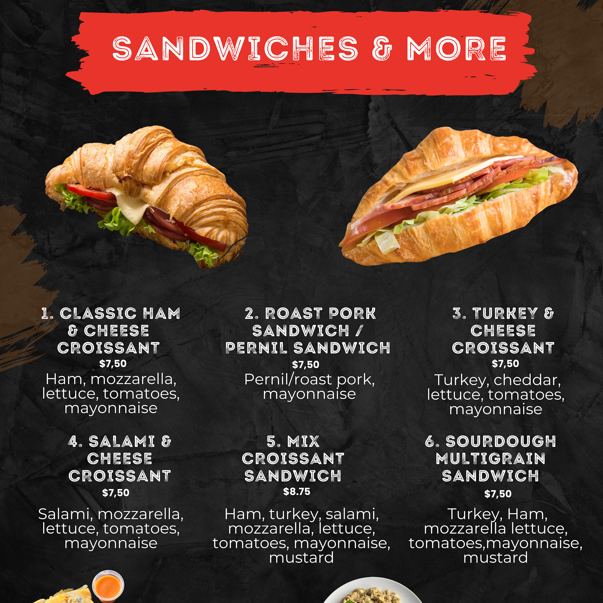 Charito Bakery & Pastry Menu